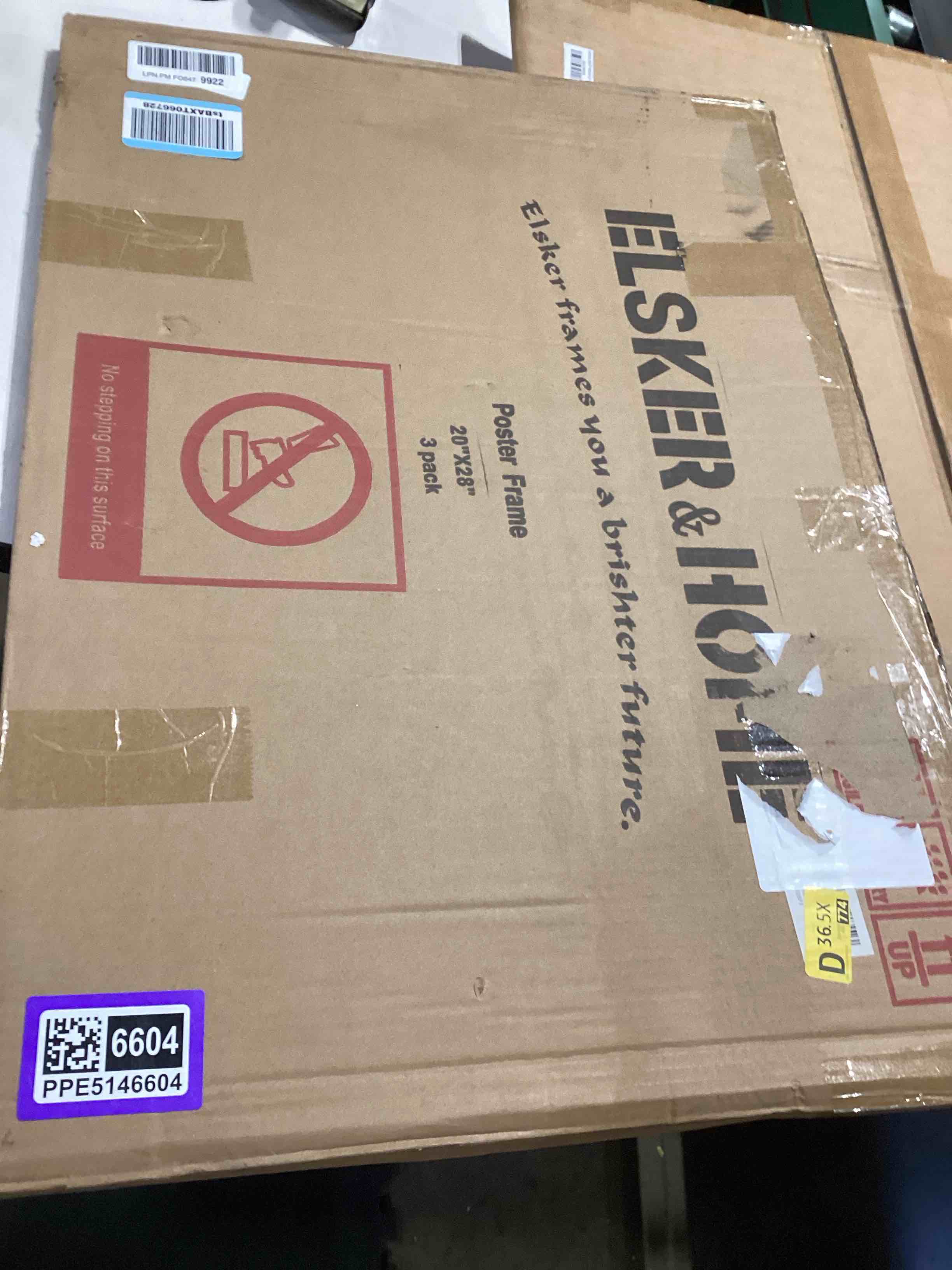 Condition photo showing Good Condition for elsker&home 20x28 frame, picture frame 3 pack black, poster frame 20x28 for horizontal or vertical wall mounting, sturdy and scratch-proof black 20 x 28