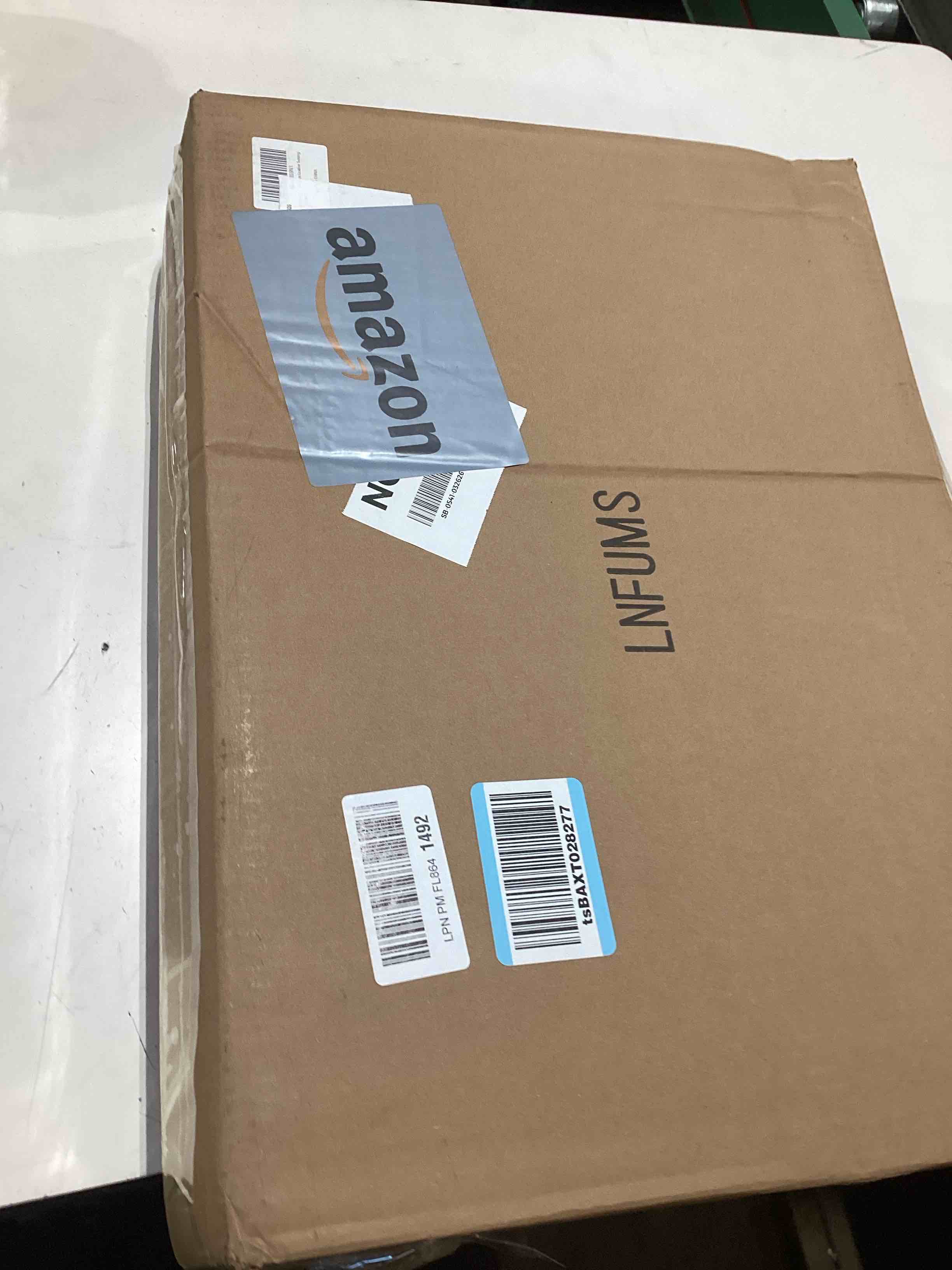 Condition photo showing Good Condition for 20 * 14 inches leather rectangle serving tray with hole handles,high-end light large service tray for ottoman tray, tea, food, butler - countertop, kitchen,family dinner, picnic (brown) brown 20" x 14" x 2"