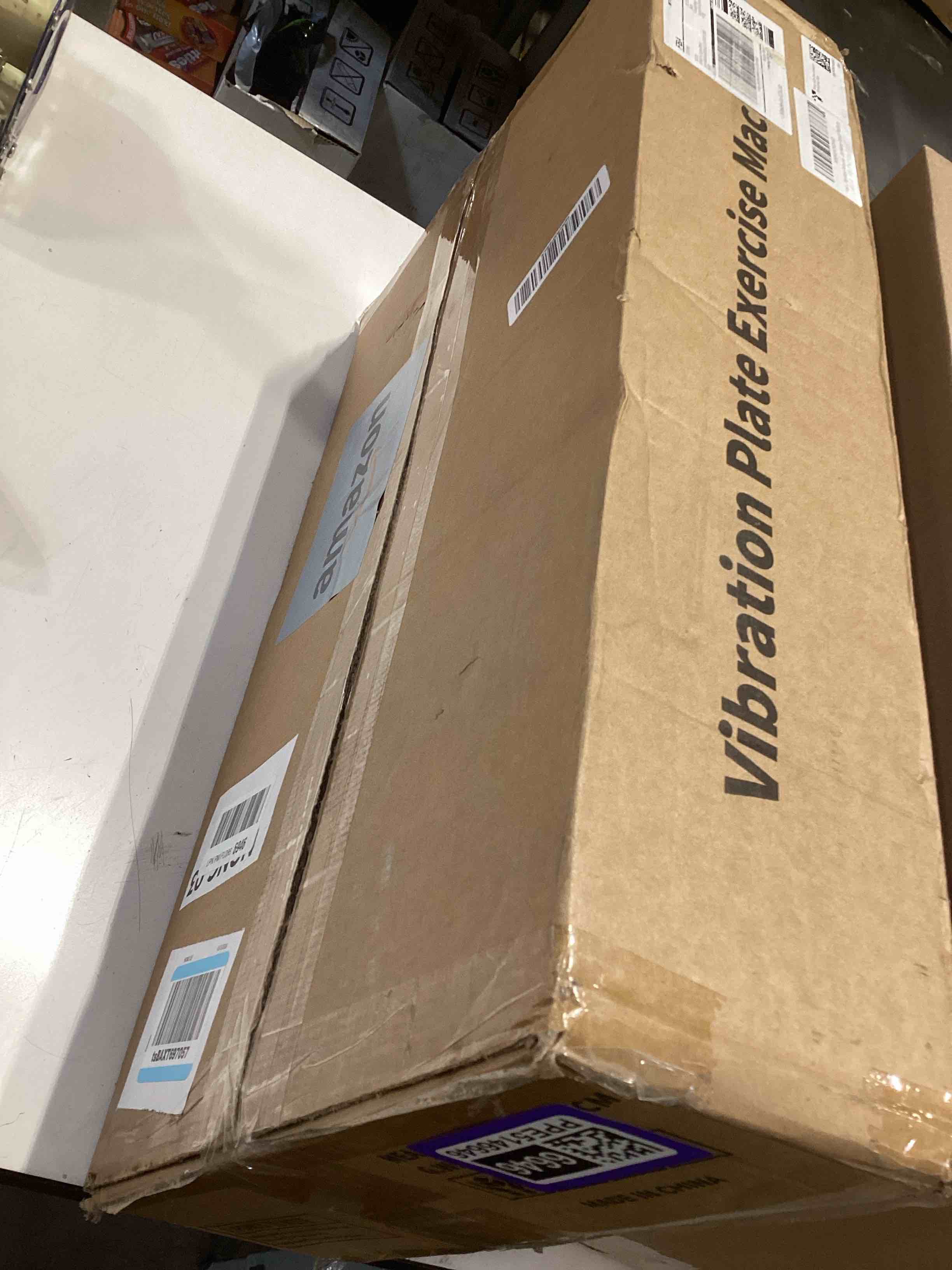 Condition photo showing Good Condition for not tested….vibration plate exercise machine, 130 levels full body workout vibrating plate for lymphatic drainage weight loss, 450 lbs capacity shake platform with resistance bands bluetooth for women men