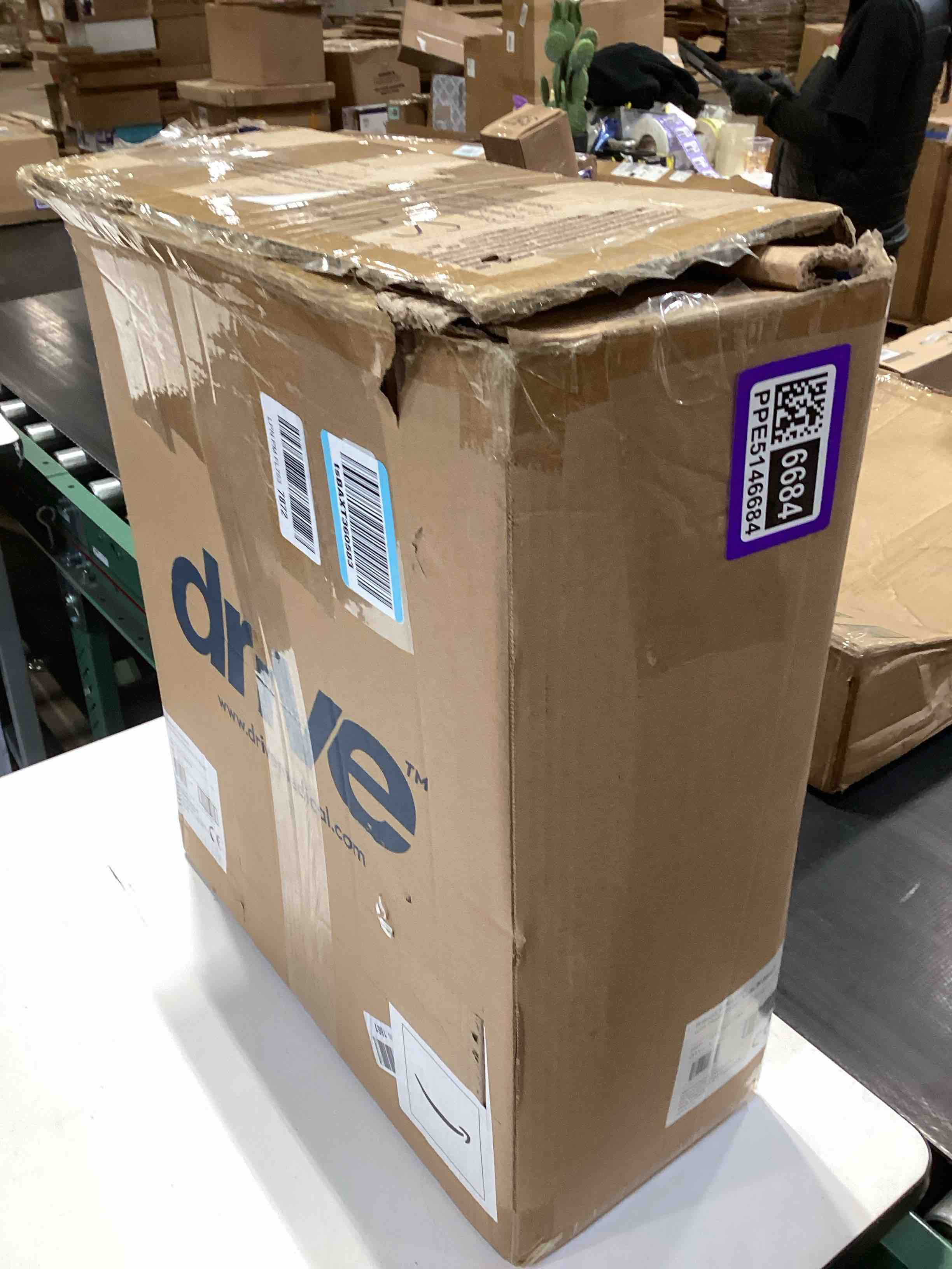 Condition photo showing Good Condition for drive medical 2-in-1 raised toilet seat with removable padded arms - elevated bathroom safety support - secure locking attachment - easy height assistance - durable plastic construction standard