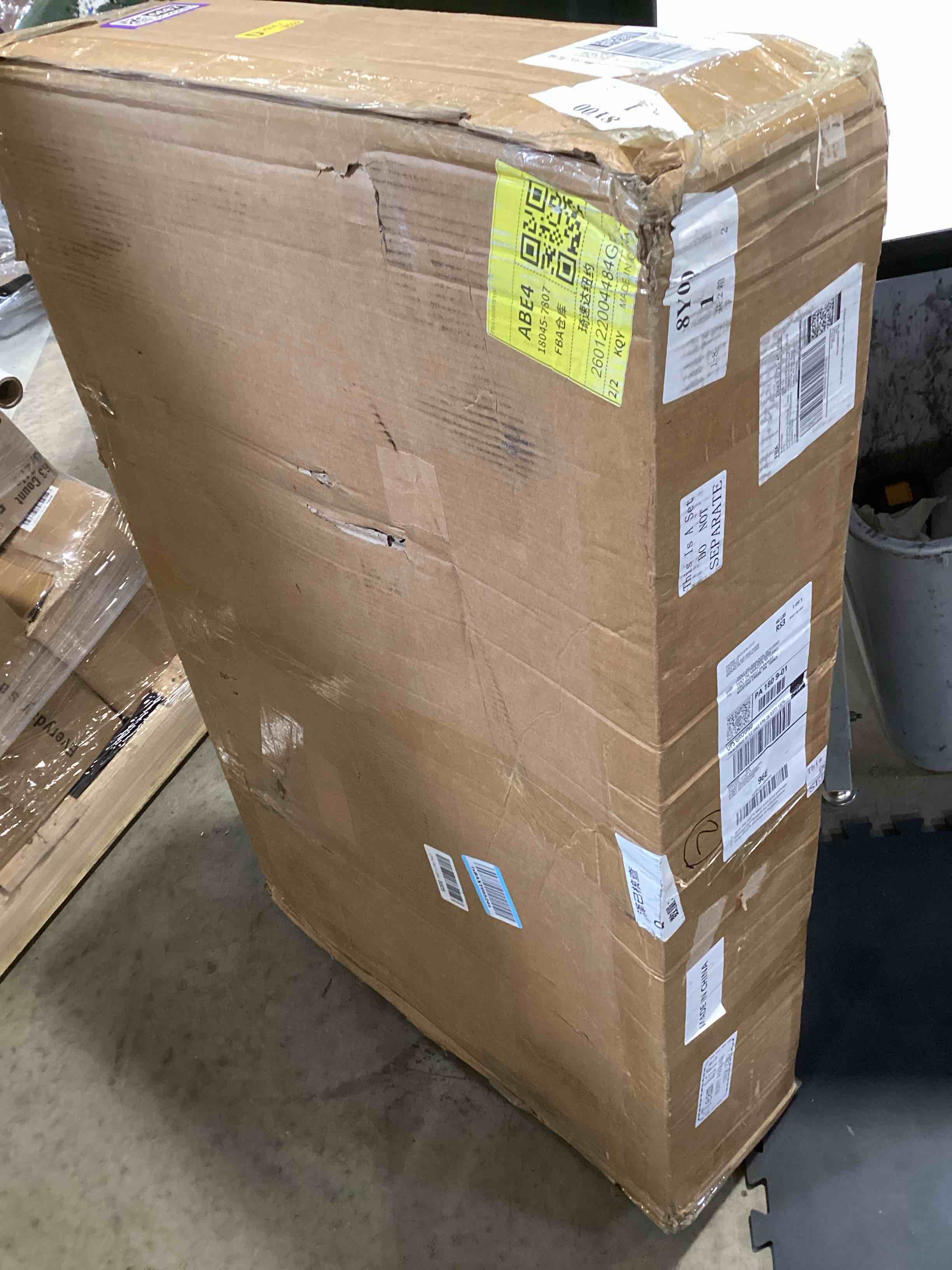 Condition photo showing Good Condition for gilprop hotel luggage cart bellman's cart rectangular steel deluxe platform truck holds 850lbs of luggage(red)