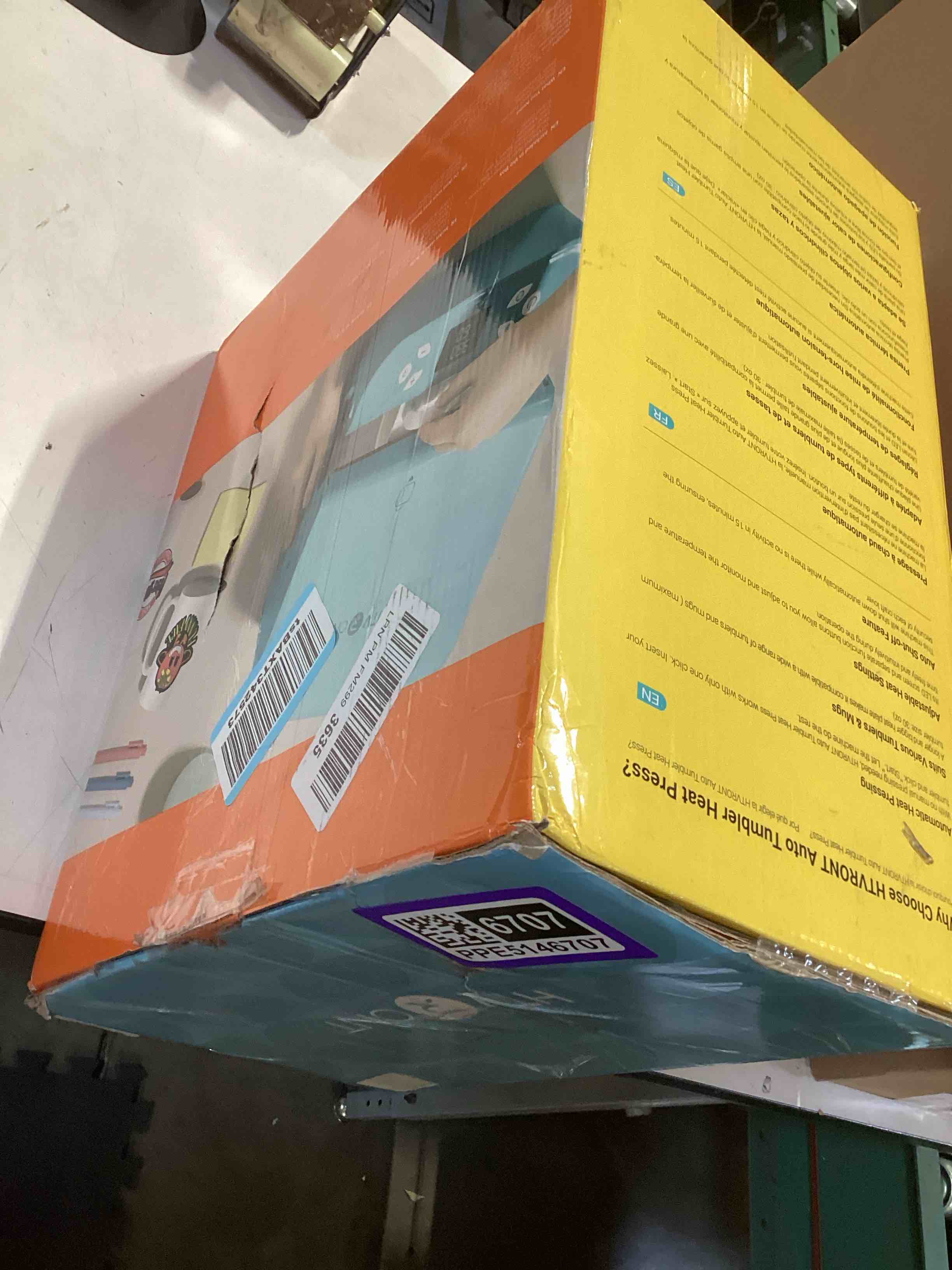 Condition photo showing Good Condition for not tested….auto tumbler heat press machine - mug heat press heat up fast & even, professional tumbler press high-security for 2.95"-3.18" sublimation tumblers, cups, glasses and mugs, white