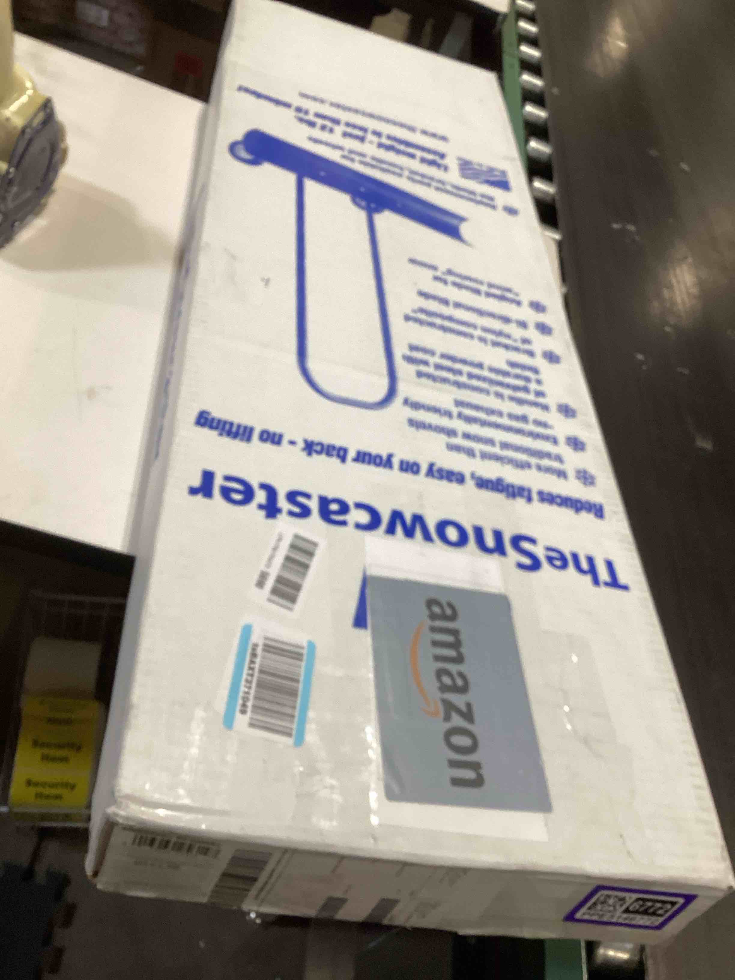 Condition photo showing Good Condition for the snowcaster 30snc 36-inch bi-directional wheeled snow shovel pusher and barn shovel, 7.5" x 36 ", blue 36 x 7.5 inch