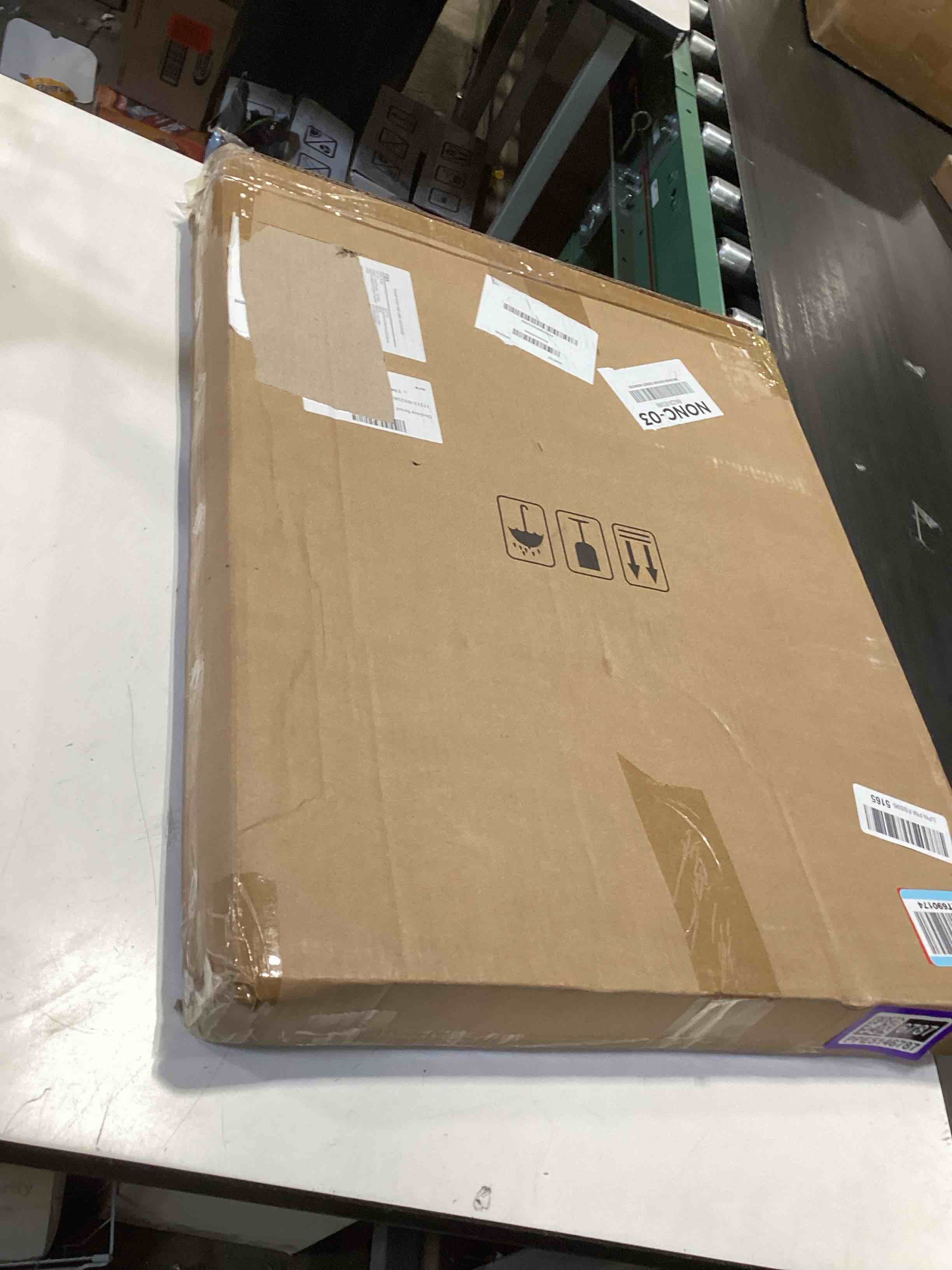 Condition photo showing Good Condition for 3-panel tabletop display presentation board, 72 x 20 foldable trifold poster board with bag,double sided table top exhibition board, no plastic edging,black hook & loop-receptive fabric