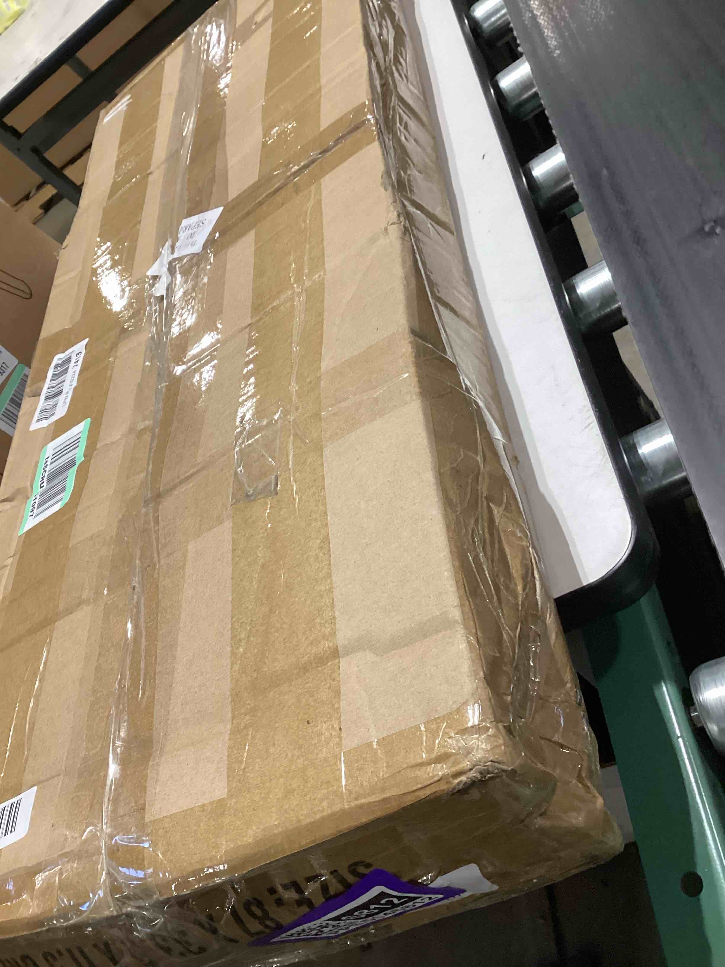 Condition photo showing Good Condition for suzile 2 pcs 24 inch tall folding chair portable plastic stool chair heavy duty foldable bar stools with handle for adults kitchen counter room home camping indoor outdoor, 300lbs capacity (white) 2 24 inch - white