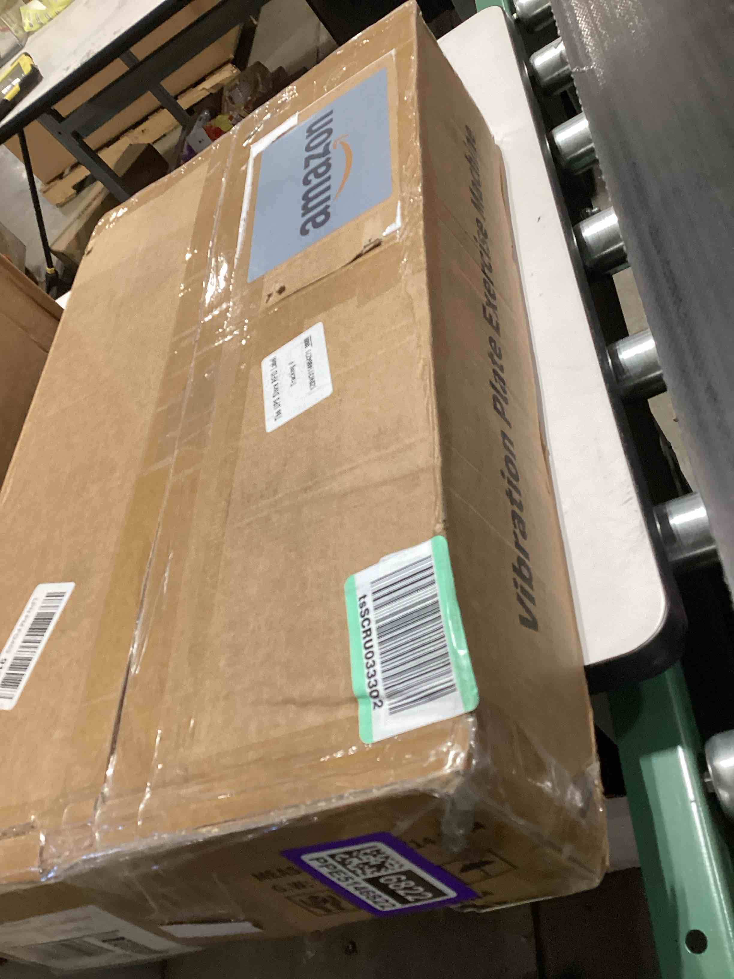 Condition photo showing Good Condition for vibration plate exercise machine, 130 levels full body workout vibrating plate for lymphatic drainage weight loss, 450 lbs capacity shake platform with resistance bands bluetooth for women men