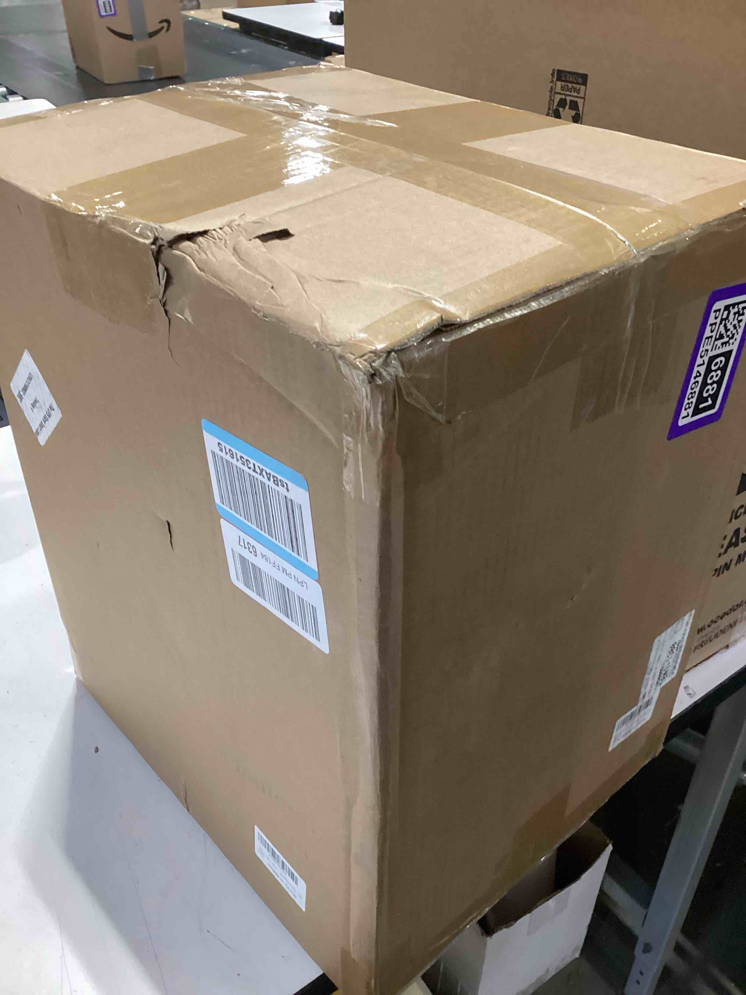 Condition photo showing Good Condition for 12-pack glass hurricane candle holders - 13.78" tall clear open-ended cylinders for pillar candles - includes 2.36" taper candlestick holders - wedding, event & home decor centerpieces