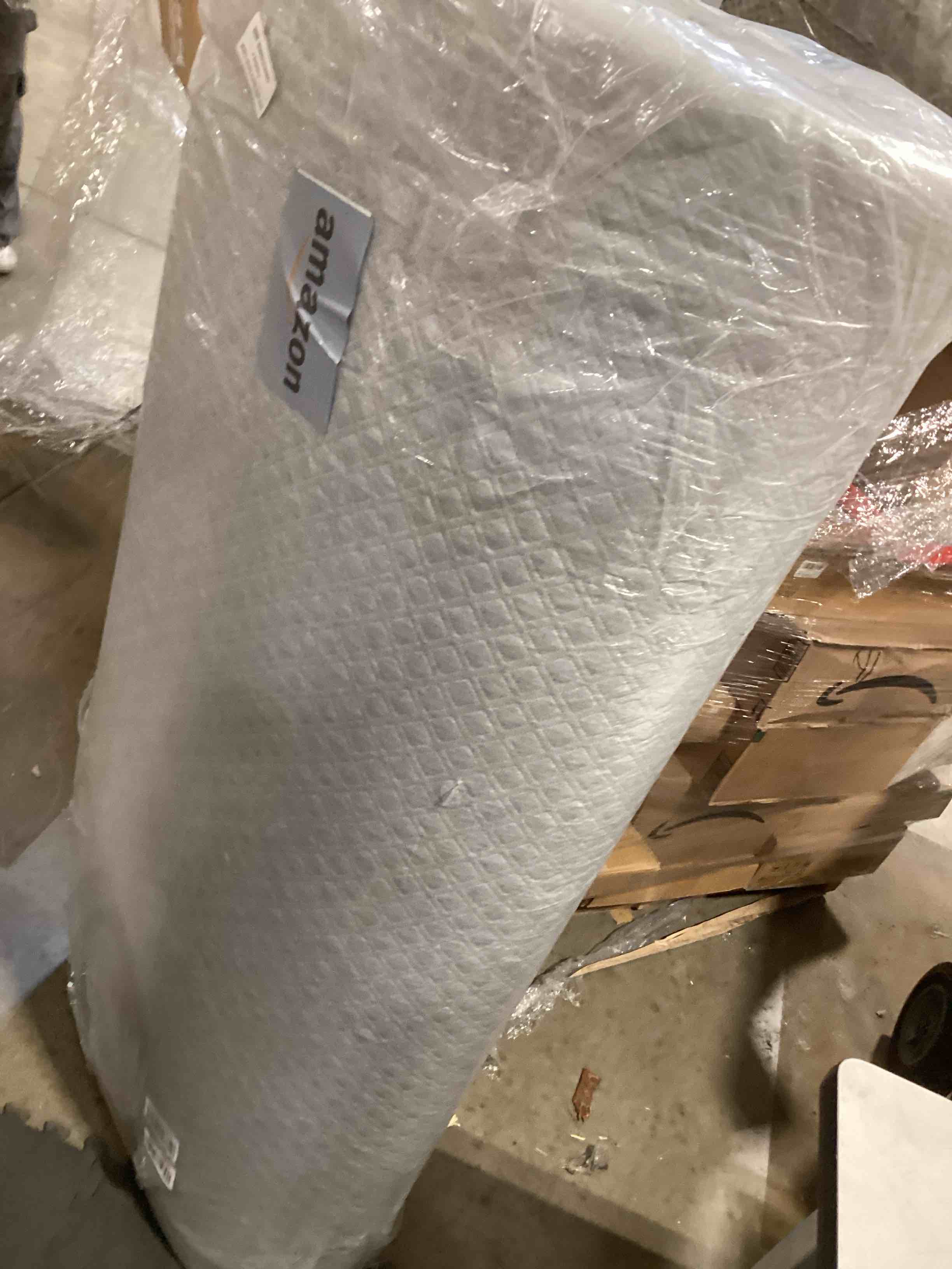 Condition photo showing Good Condition for extra firm mattress topper queen, 4 inch high-density firm mattress pad for back pain relief, bed topper with removable cover, no smell, no slip, certipur-us certified, 79" x 59" queen 4"- gray - extra firm