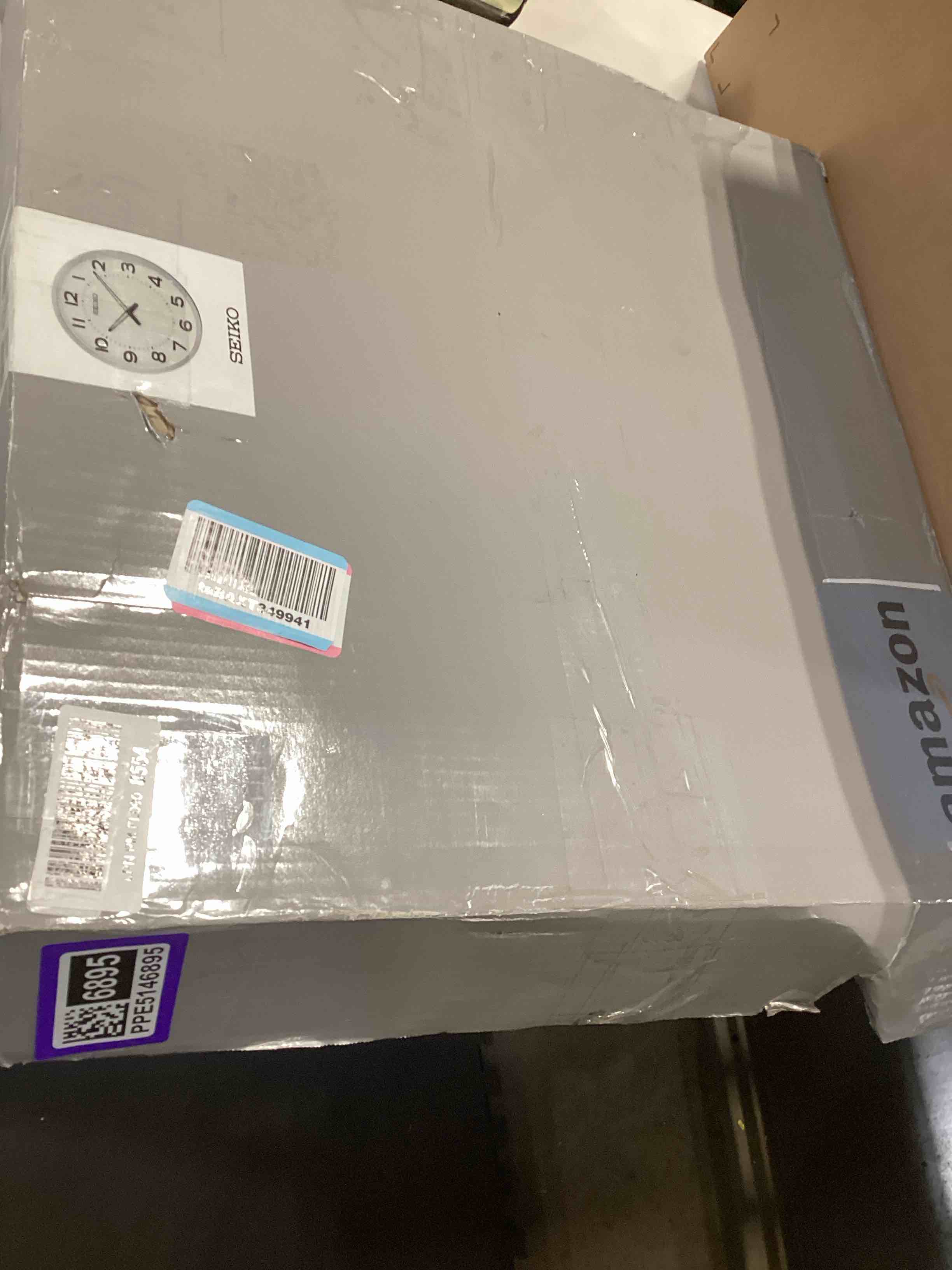 Condition photo showing Good Condition for seiko qxa563slh large wall clock, silver, 29 inch