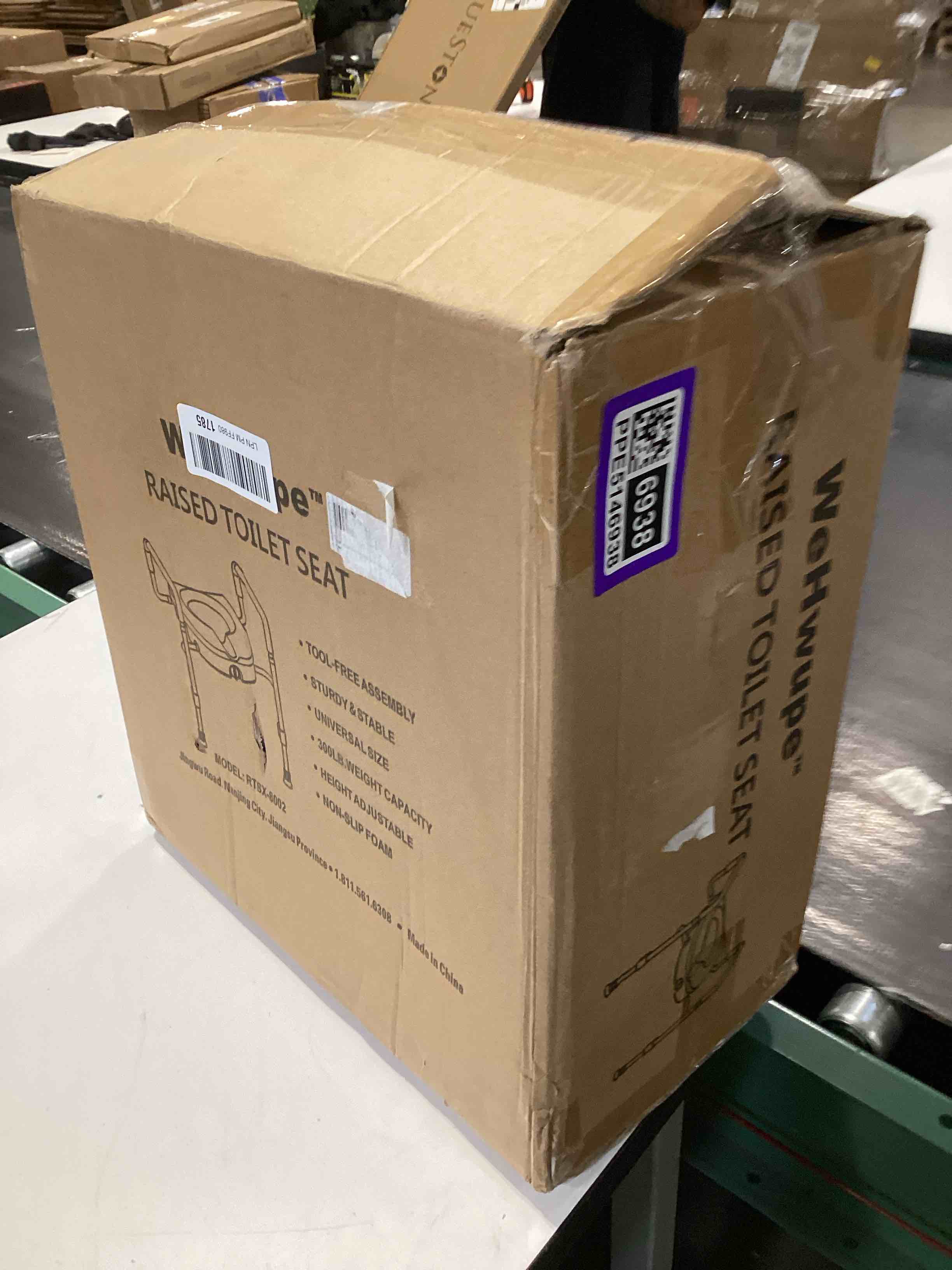Condition photo showing Good Condition for raised toilet seat with handles for elderly - toilet seat risers for seniors with adjustable padded arms - elevated toilet safety seat for standard or elongated commode