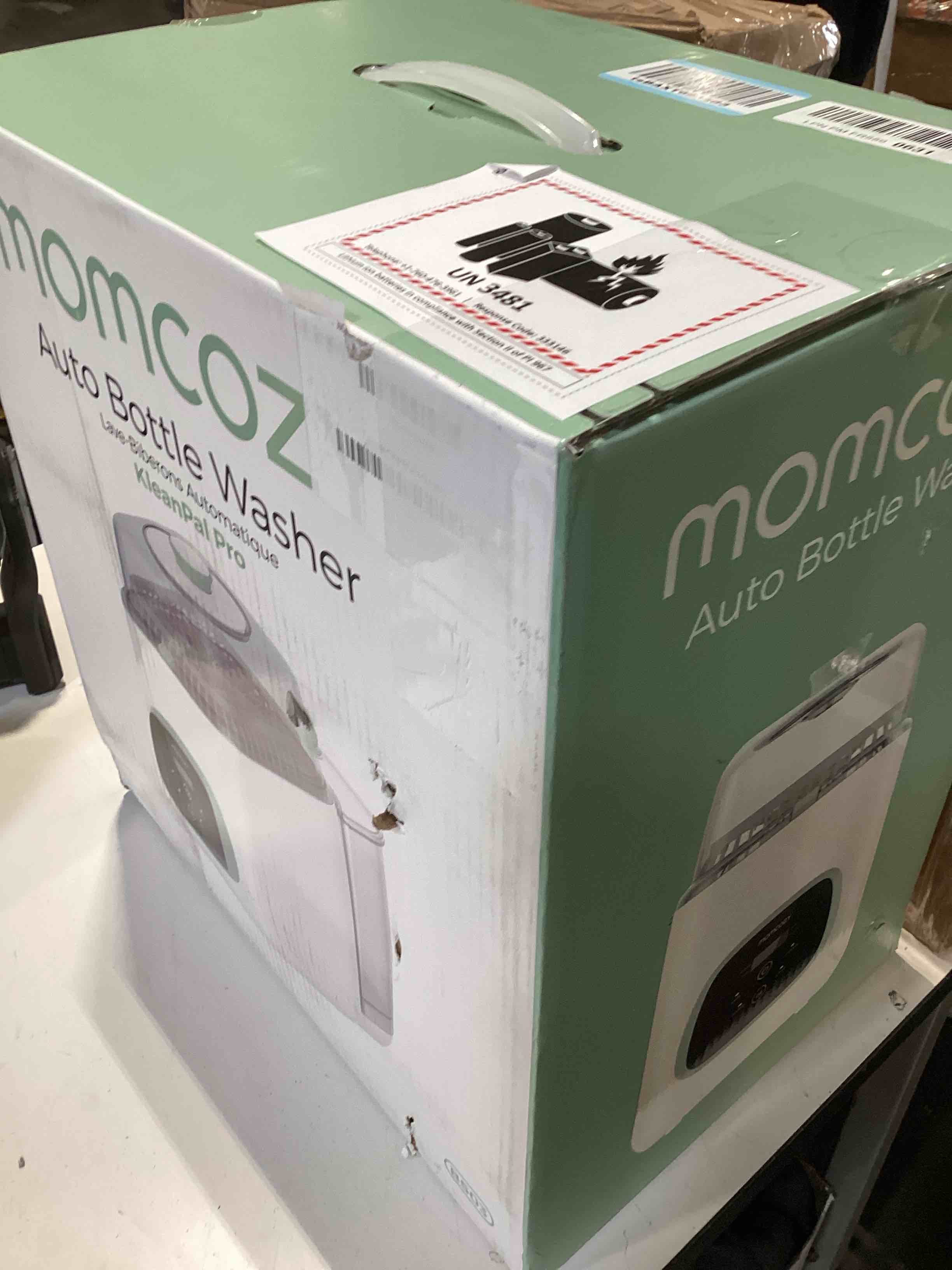 Condition photo showing As Is for momcozy kleanpal pro baby bottle washer, sterilizer & dryer - all-in-one cleaning machine for bottles, pump parts & baby essentials - time-saving & effortless care
