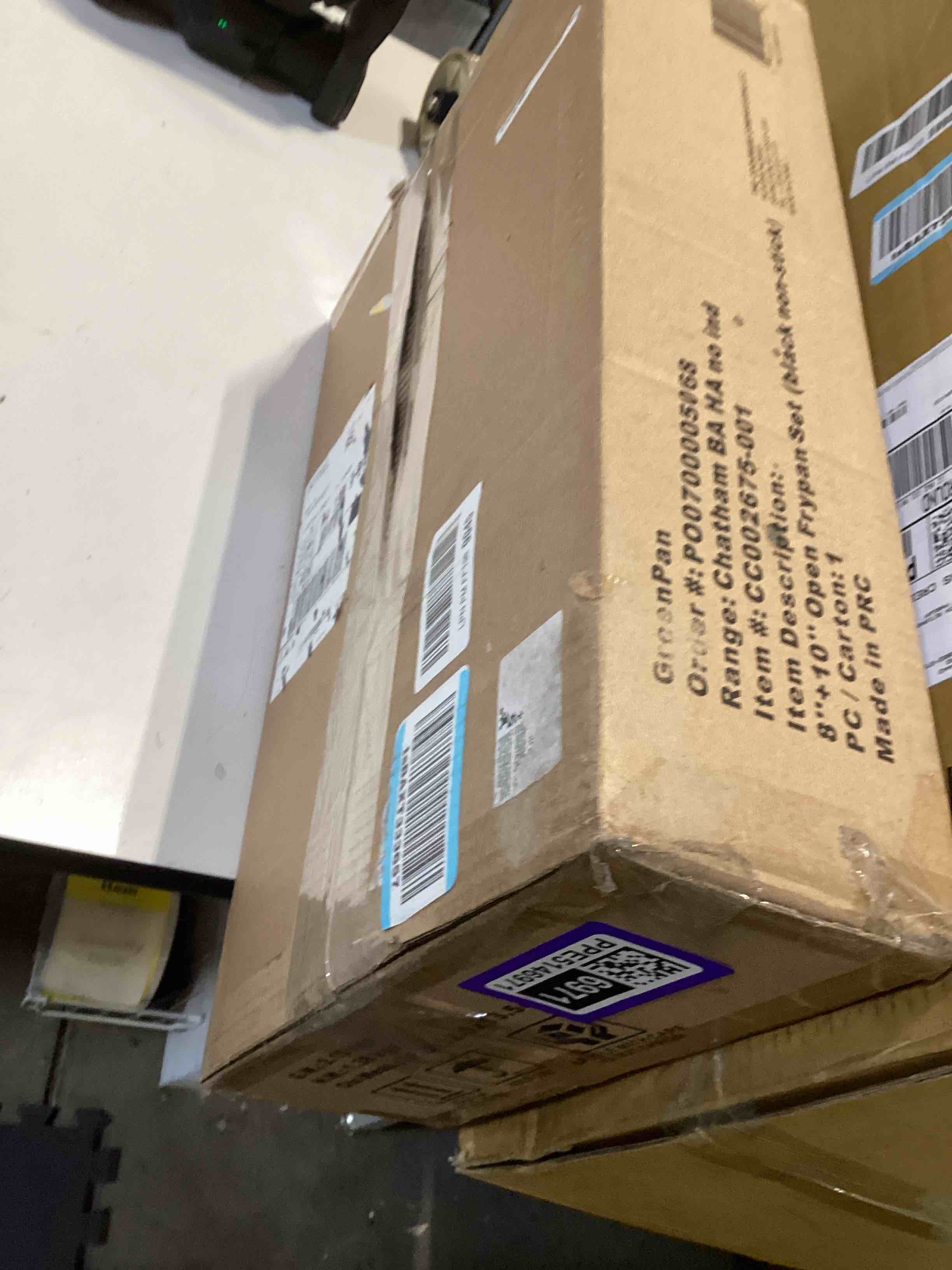 Condition photo showing Good Condition for greenpan chatham prime midnight 8" and 10" frying pan set, hard anodized ceramic nonstick, pfas-free, dishwasher safe, oven safe, healthy cooking skillet for eggs and omelets, black 8" and 10" frying pan skillet set