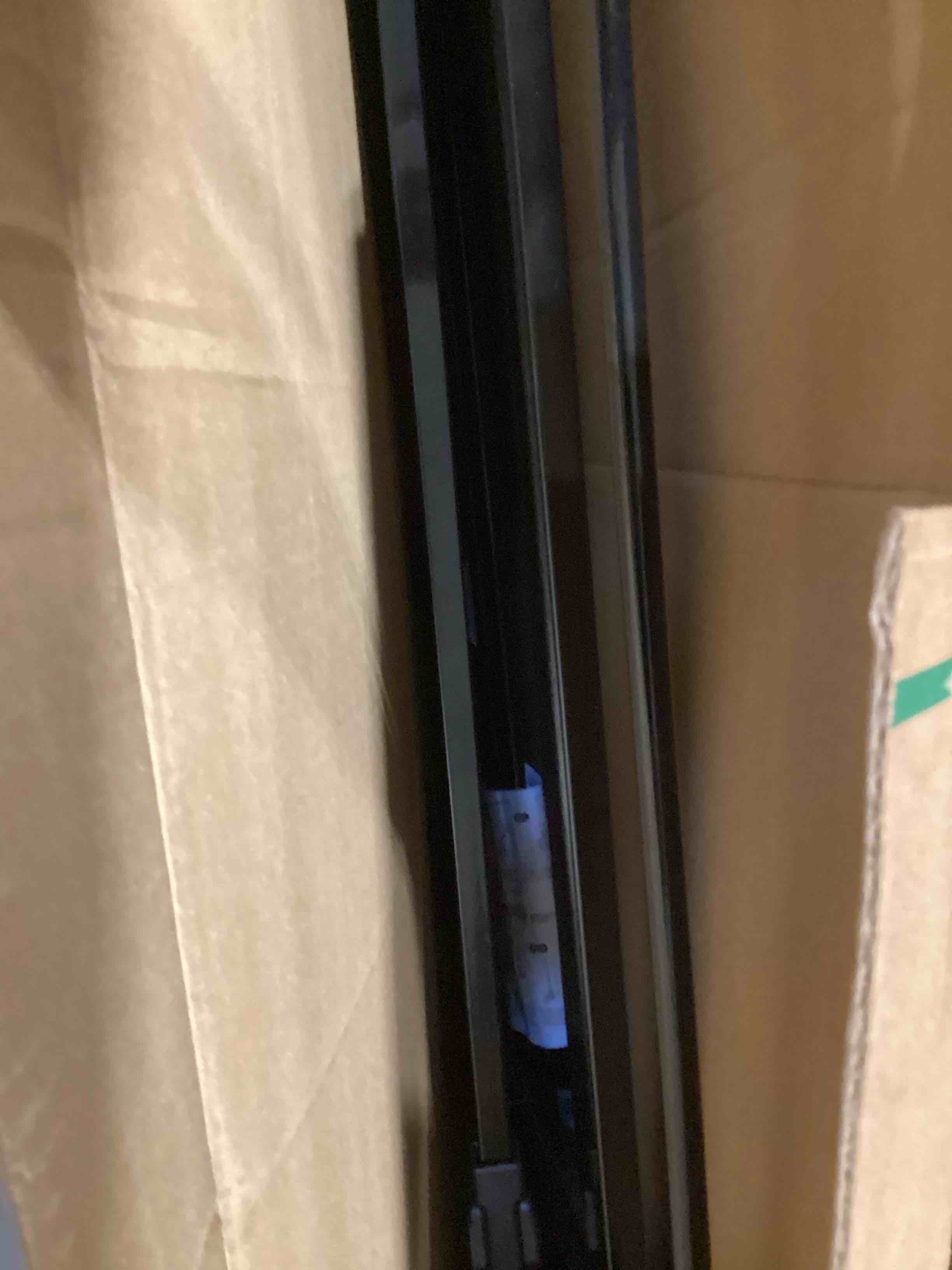 Condition photo showing Good Condition for 29.5-40.5" baby gate for stairs, dog gate for doorways, walk thru auto close metal baby safety gate for the house, stairs and doorways, child gate pressure mounted, pet gate for dog indoor - black black 29.5-40.5"w x 30"h