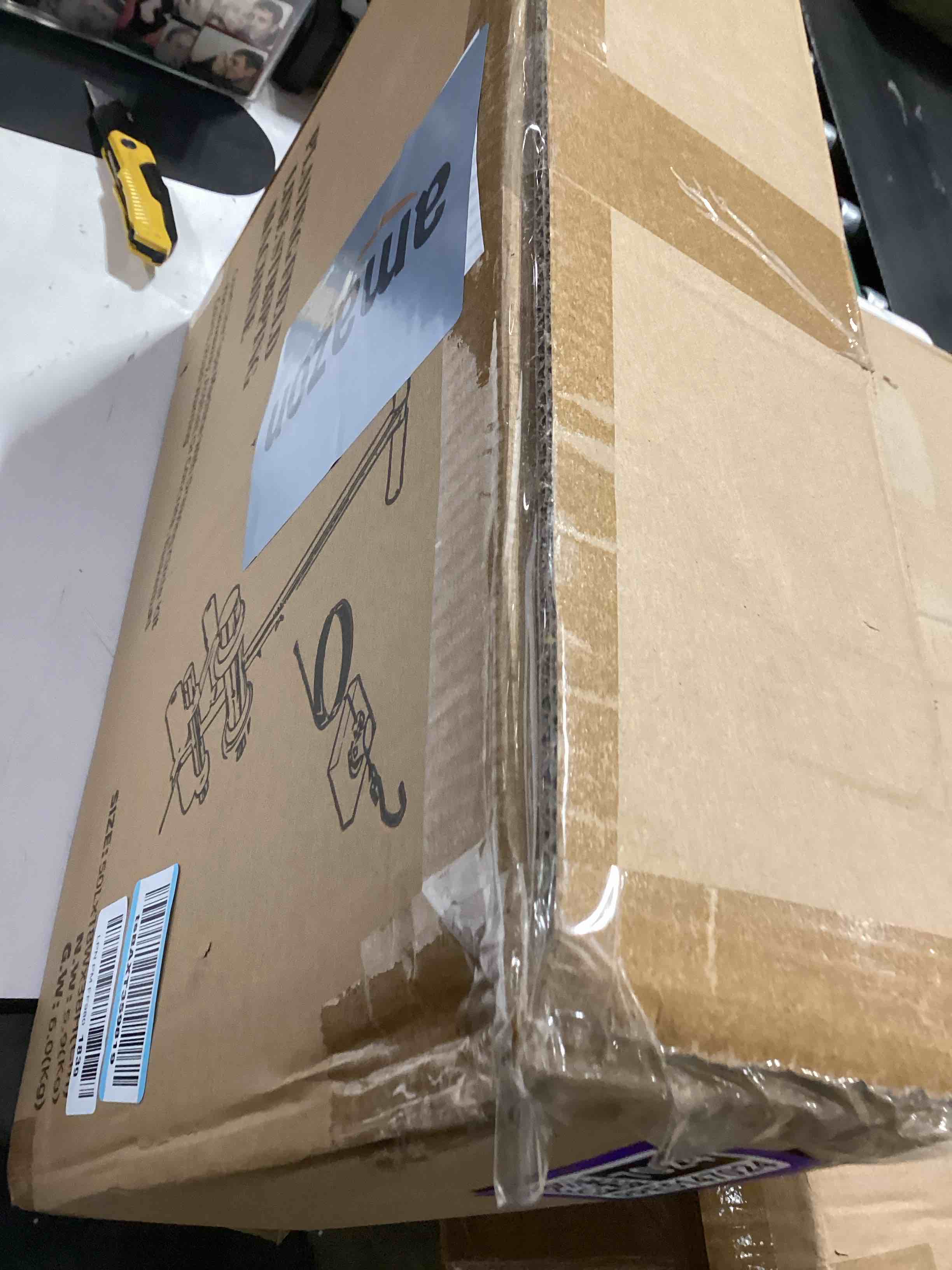Condition photo showing Good Condition for court line tape machine, with drawing circle kit, parking lot striping machine for driveway, asphalt or concrete, basketball courts, pickleball court, road warning stainless steel