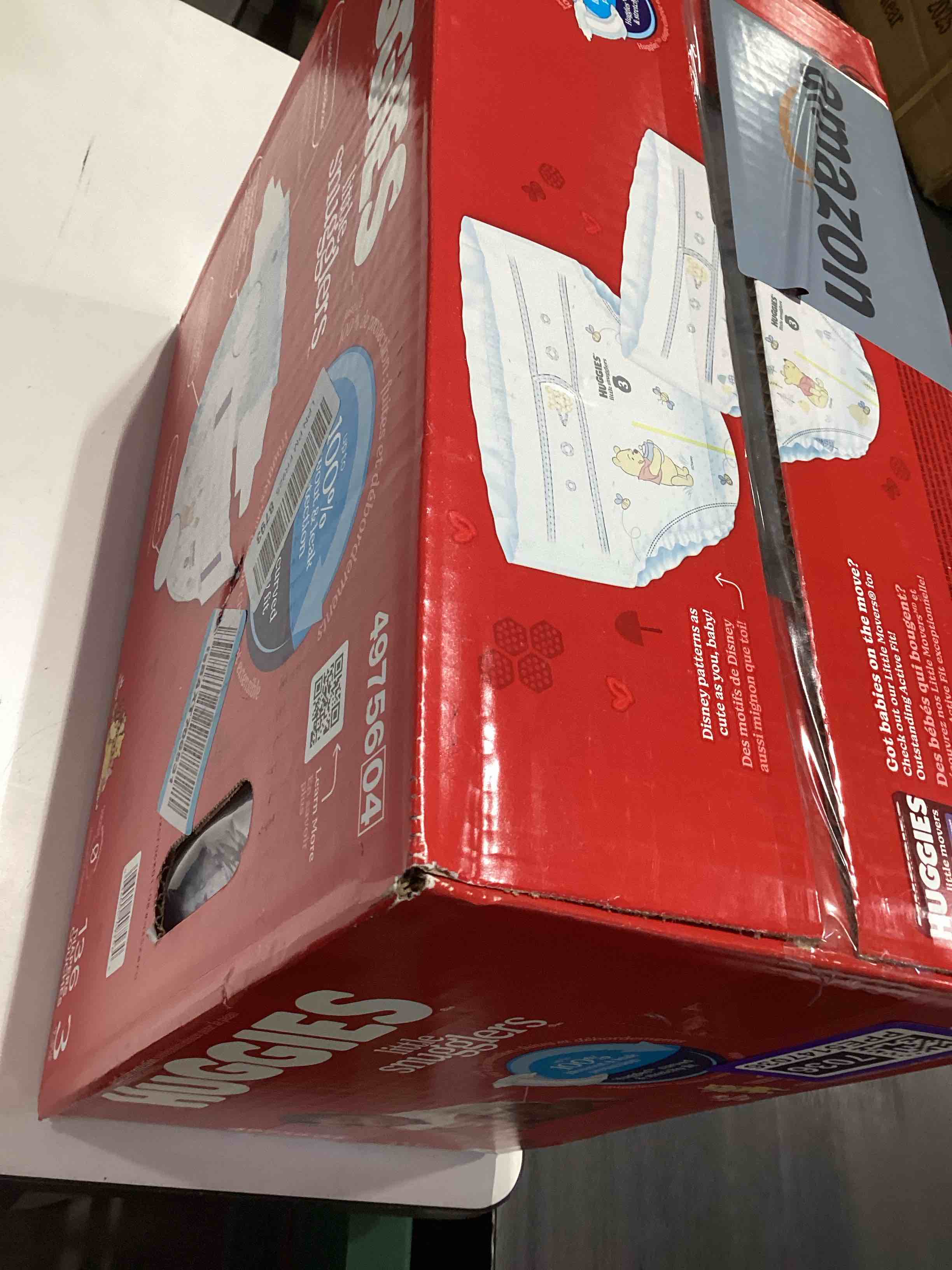 Condition photo showing Good Condition for huggies size 3 diapers, little snugglers baby diapers, size 3 (16-28 lbs), 136 count size 3 136