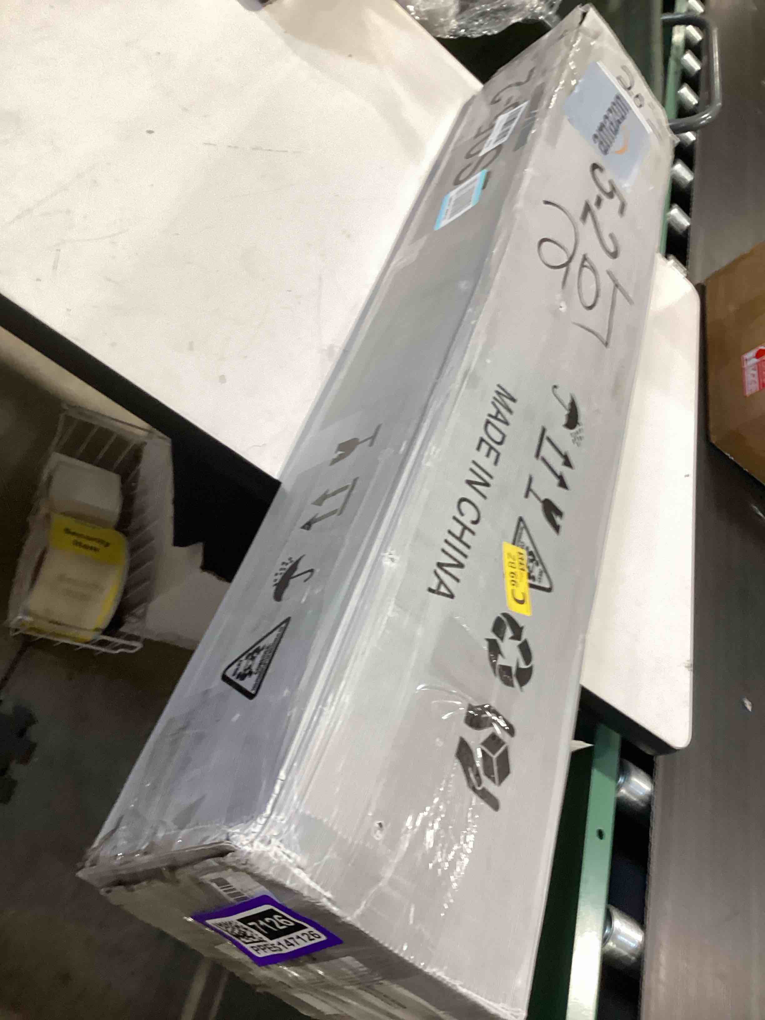Condition photo showing Good Condition for 2 inch king size box spring, low profile heavy duty bunkie board bed slat mattress foundation base with fabric cover, easy assembly, noise-free