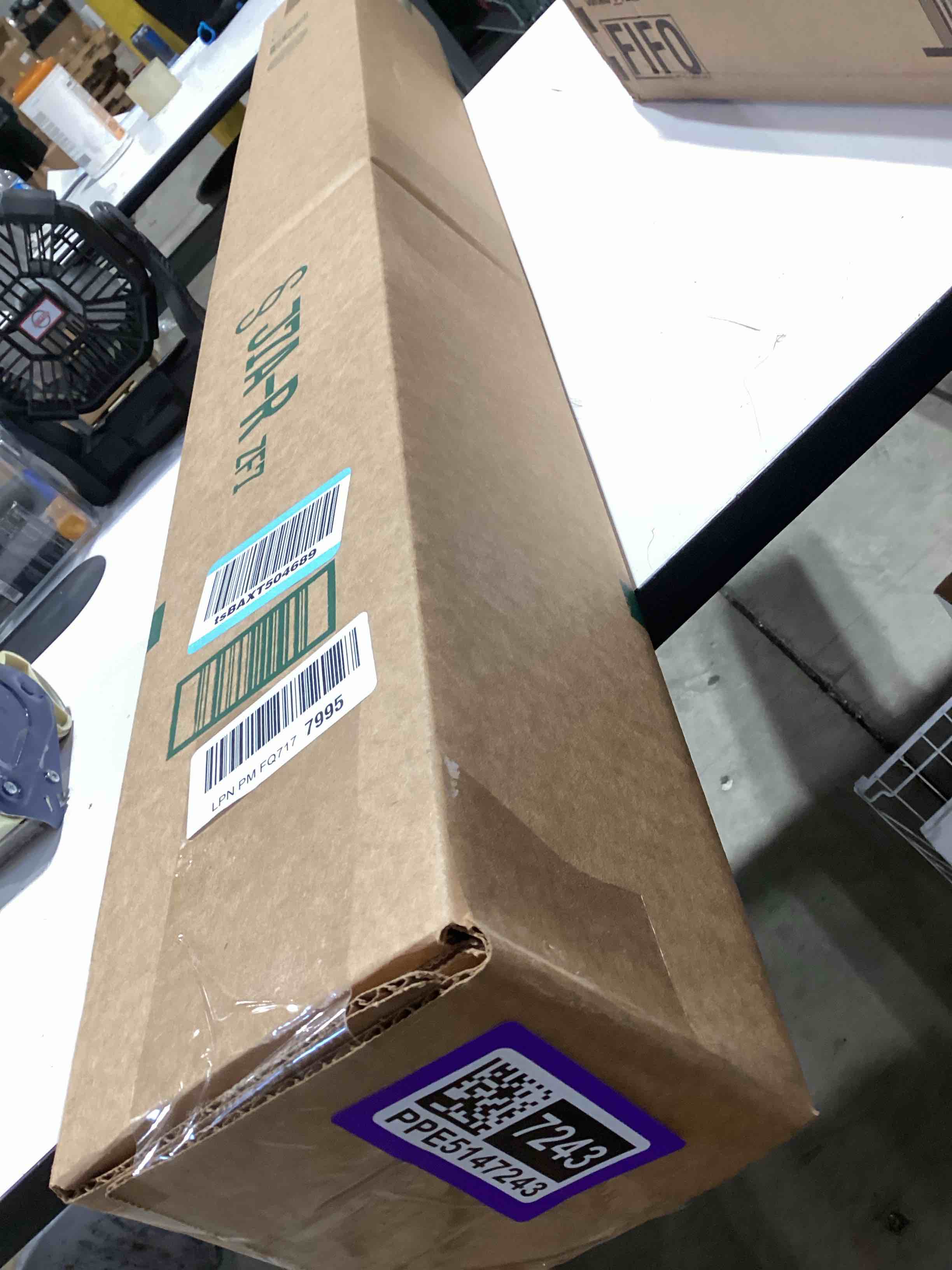 Condition photo showing Good Condition for yiibaii mini blinds suitable for 40" w x 64" h windows 1" aluminum horizontal venetian blinds darkening with rope and pole can mounted inside or outside?grey? grey 40"w x 64"h