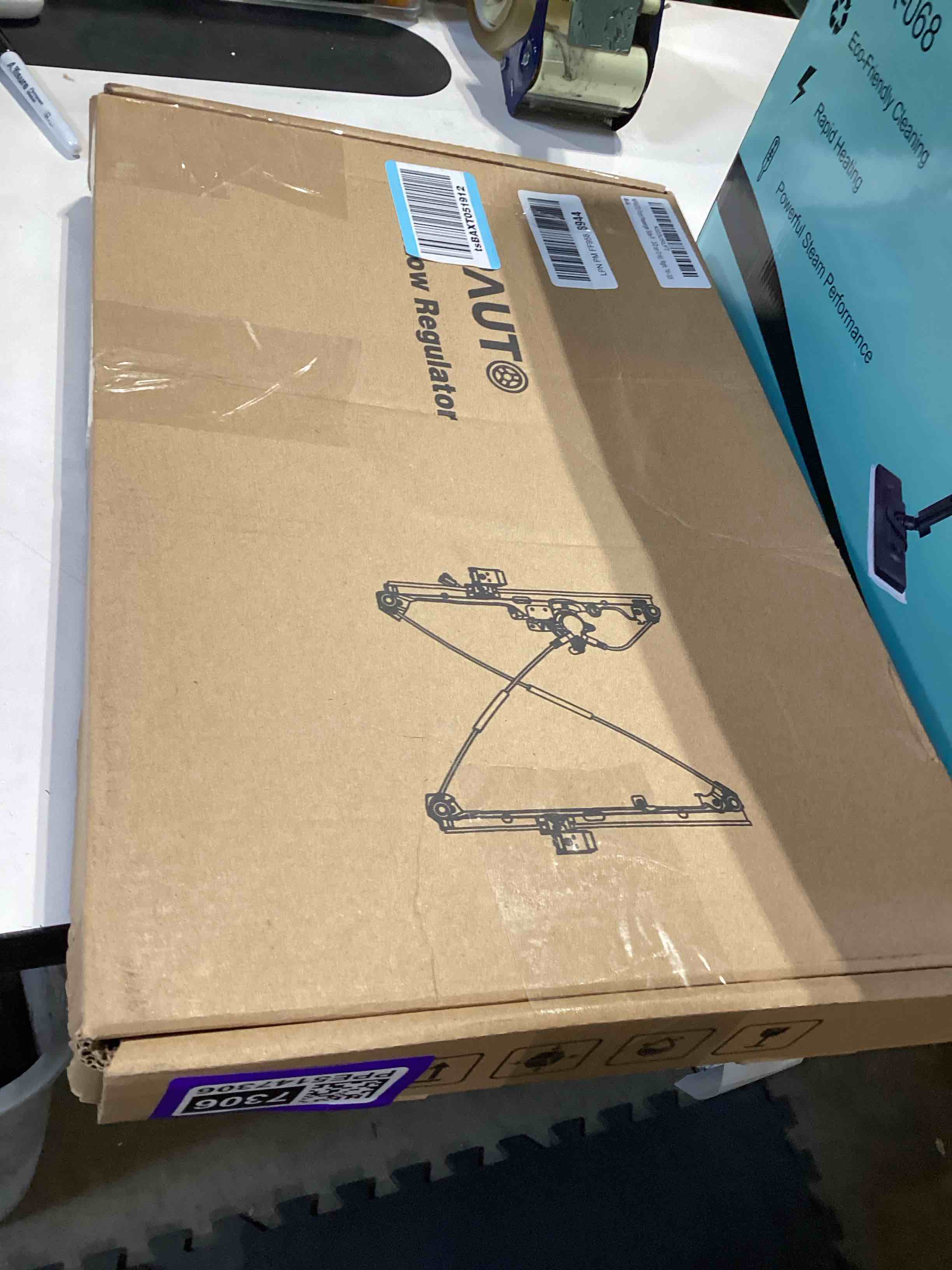 Condition photo showing Good Condition for front passenger side power window regulator with motor replacement for 2003 2004 2005 2006 2007 honda accord (coupe 2-door only), right side, 741-305