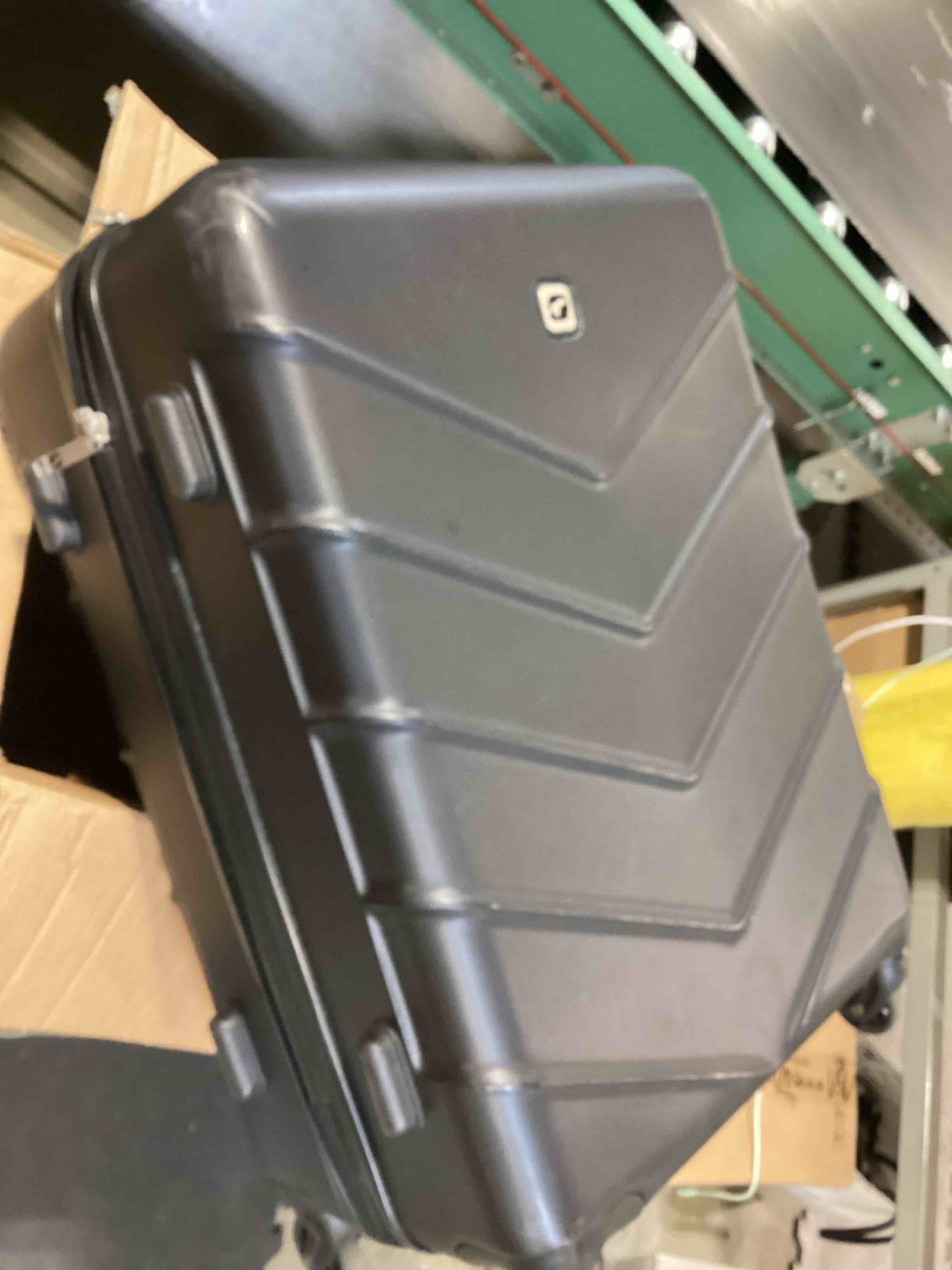 Condition photo showing Good Condition for similar to…amazon basics 30" hardside large checked luggage, hardshell suitcase with wheels, expandable for up to 15% more space, with scratch-resistant surface, four multi-directional wheels, black black large checked