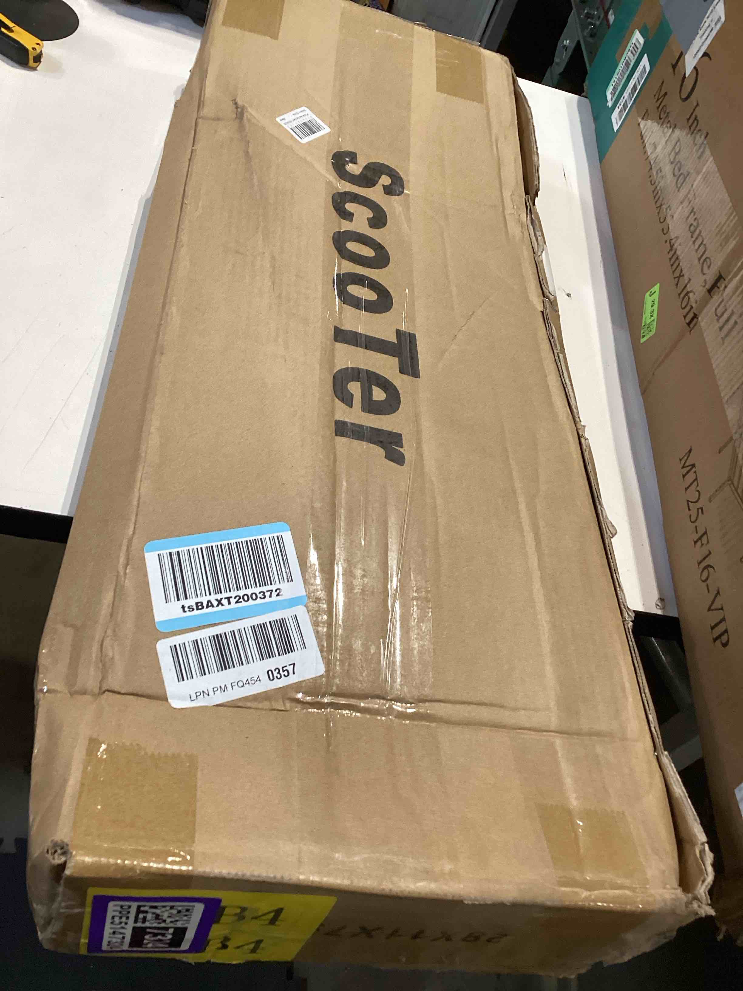 Condition photo showing Good Condition for scooters for kids 8-12, teens & adults - lightweight, foldable, 8-inch big wheels, hand brake & bell, 4 adjustable height levels, 240 lbs max load, perfect for school, campus and park rides black