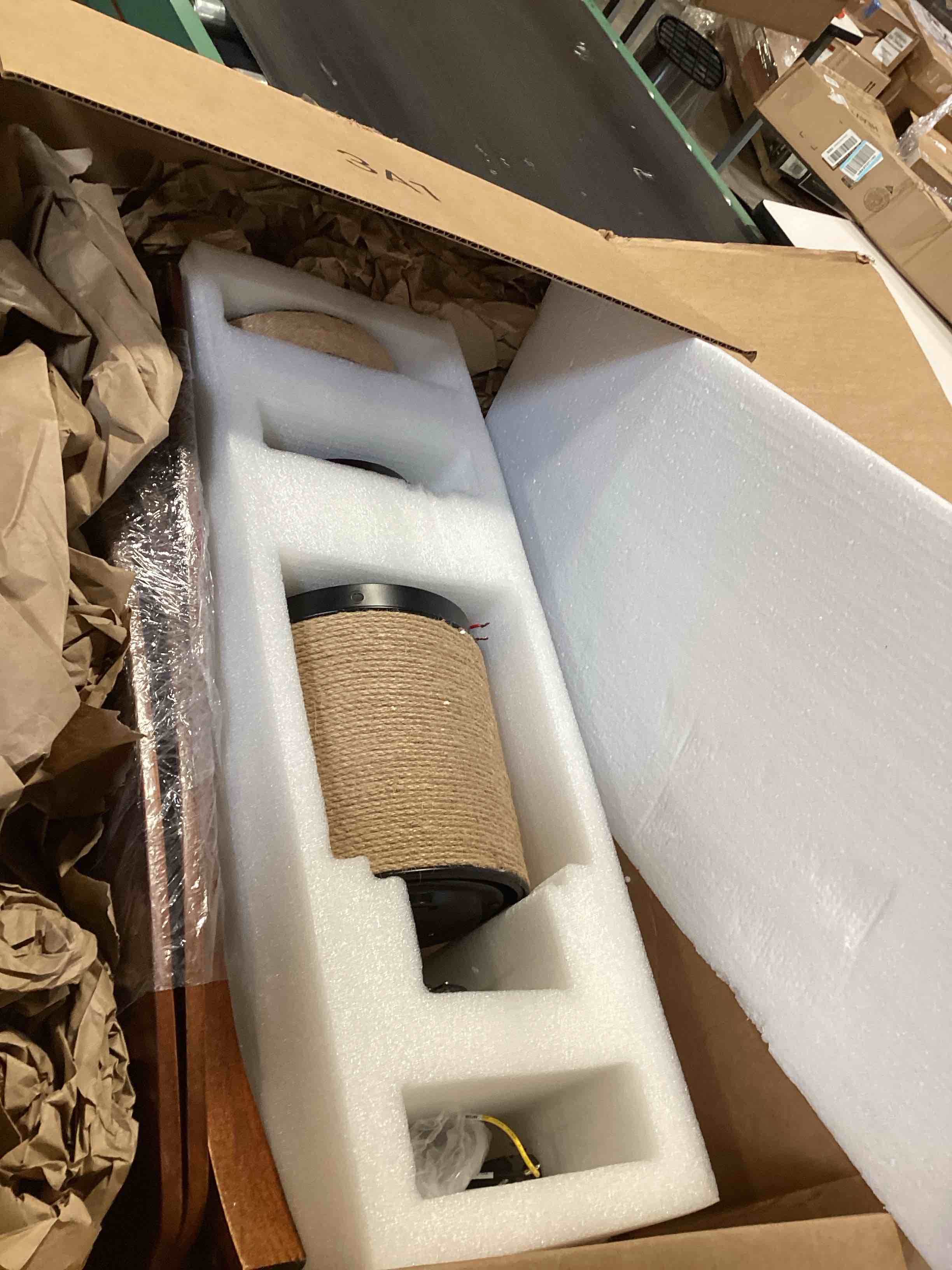 Condition photo showing Good Condition for similar to…ceiling fans with lights and remote, 52 inch outdoor ceiling fan for patios with light 3 downrods, 3 blades modern ceiling fan noiseless reversible dc motor, wood fan for farmhouse walnut wood 52 inch