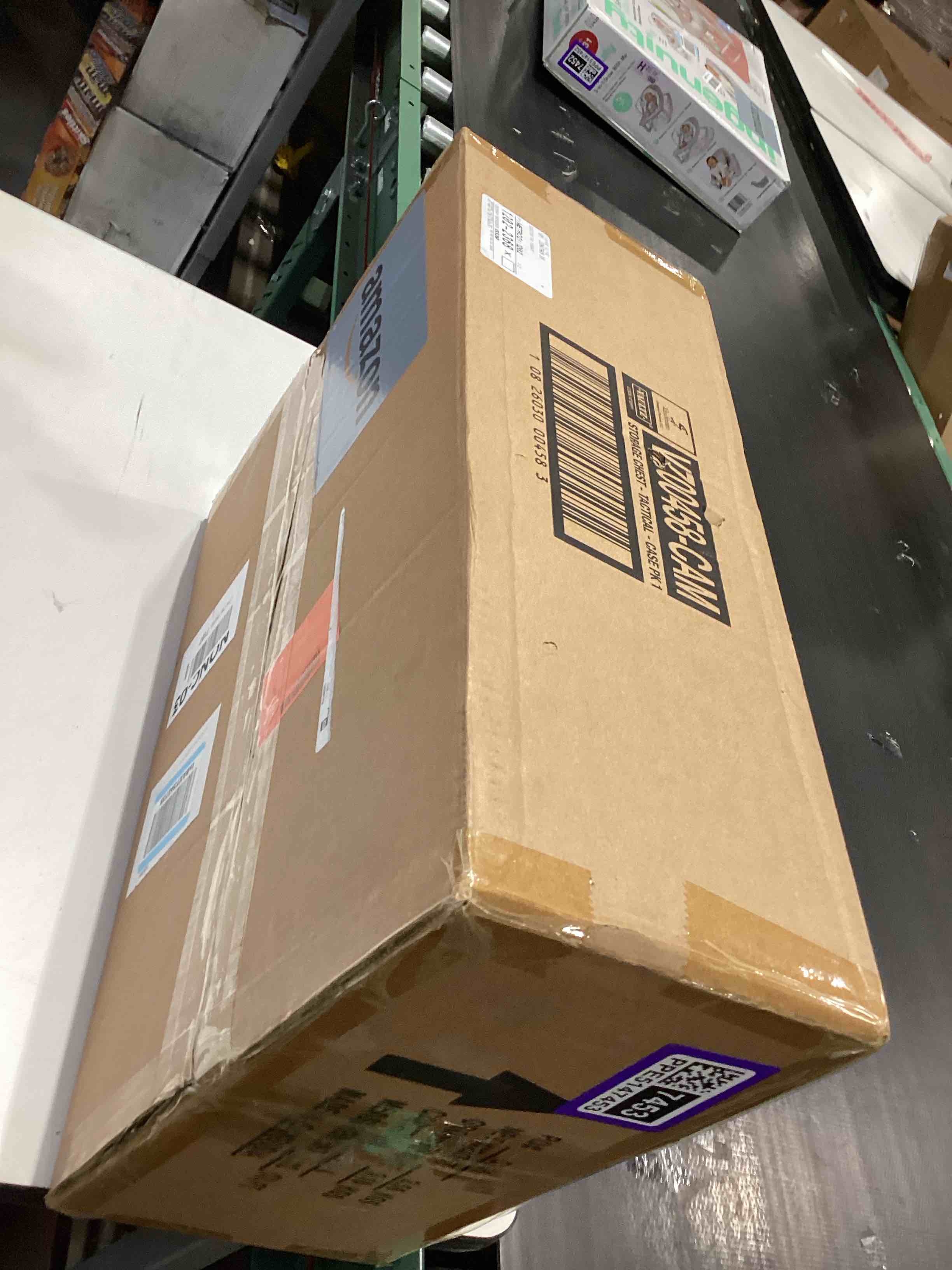 Condition photo showing Good Condition for vaultz storage lock box - 6.5 x 19.25 x 13.5 inch lockable dorm storage trunk with combination lock - briefcase, medicine box, lock boxes for personal items, cash, laptop - black on black