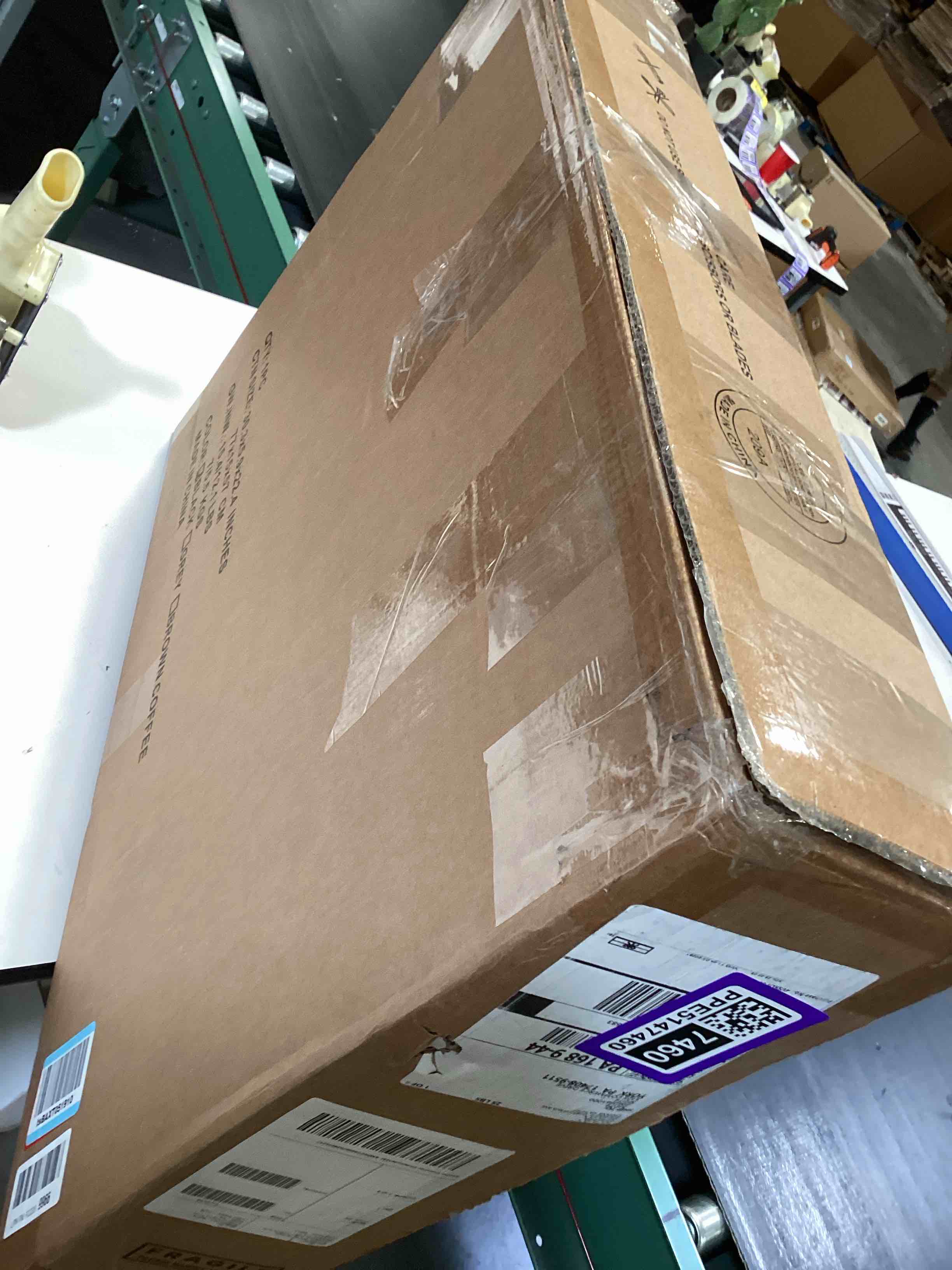Condition photo showing Good Condition for package delivery box for outside, 48 gallon storage with lockable secure, large resin outdoor package drop container 48 gallon black