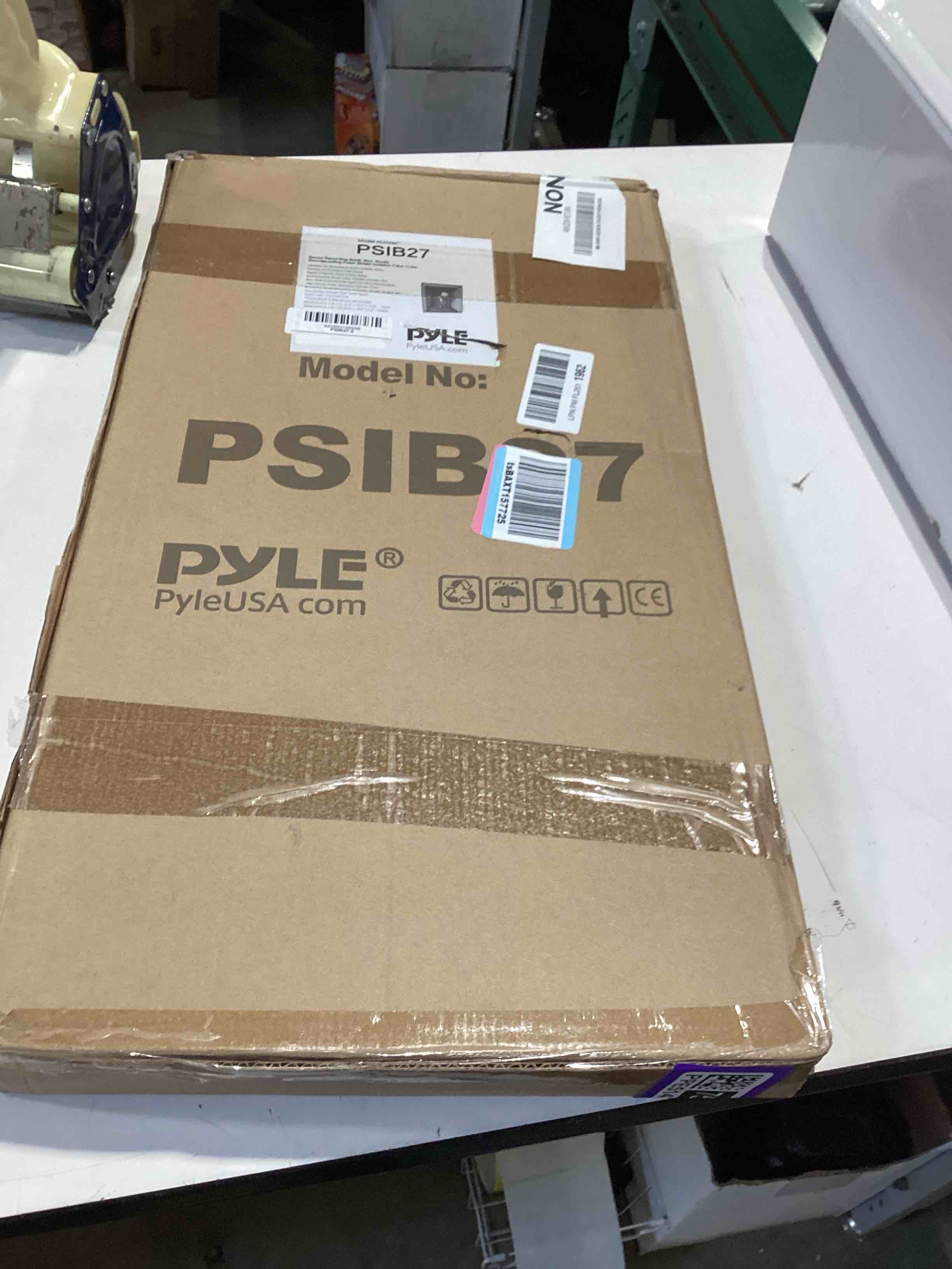 Condition photo showing Good Condition for pyle sound isolation recording shield box - microphone foam booth cube, sound dampening filter - audio acoustic noise isolator platform pads with wedge padding for studio, podcast, and vocal use
