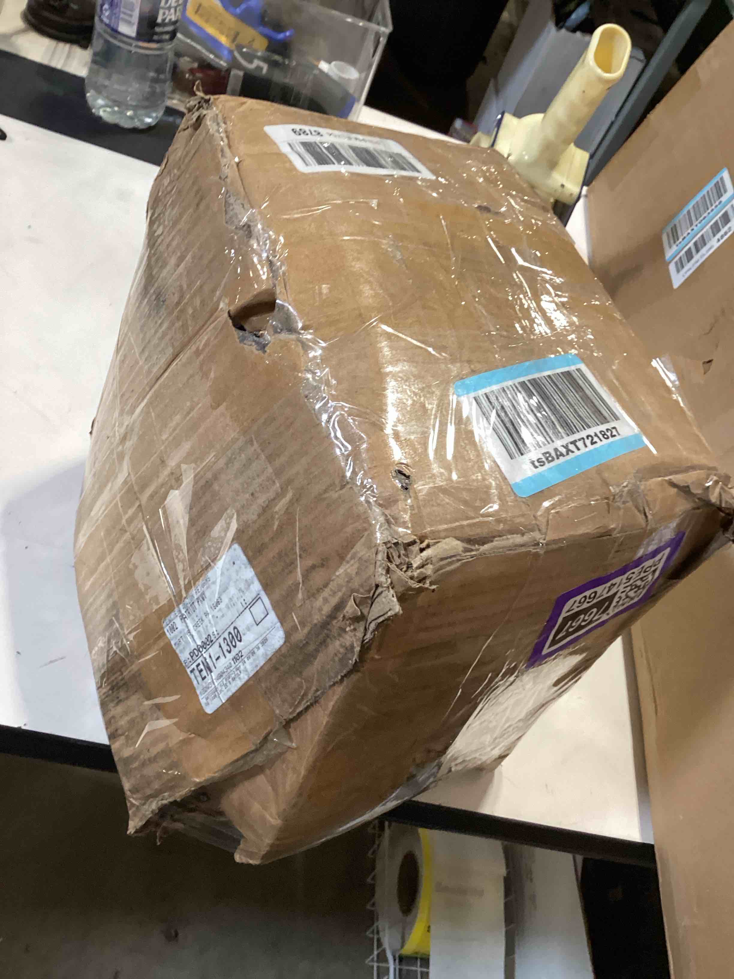 Condition photo showing Good Condition for 5 inch caster wheels heavy duty, polyurethane on steel wheel, set of 4 industrial casters load 4000lbs, plate caster for carts, pallet trucks, industrial equipment(4 pack brake) 5 inch 4 pack brake