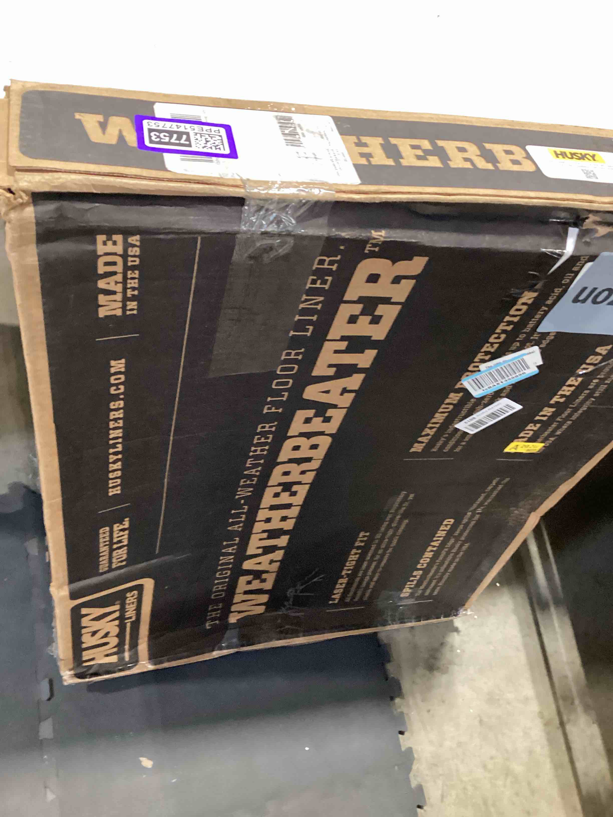 Condition photo showing Good Condition for husky liners weatherbeater floor mats | fits 2015-2026 ford f-150, 22-25 lightning, supercrew (crew cab) w/out underseat storage | 2nd row, 1-pc black - 19371 2nd - supercrew or supercab w/o ff storage