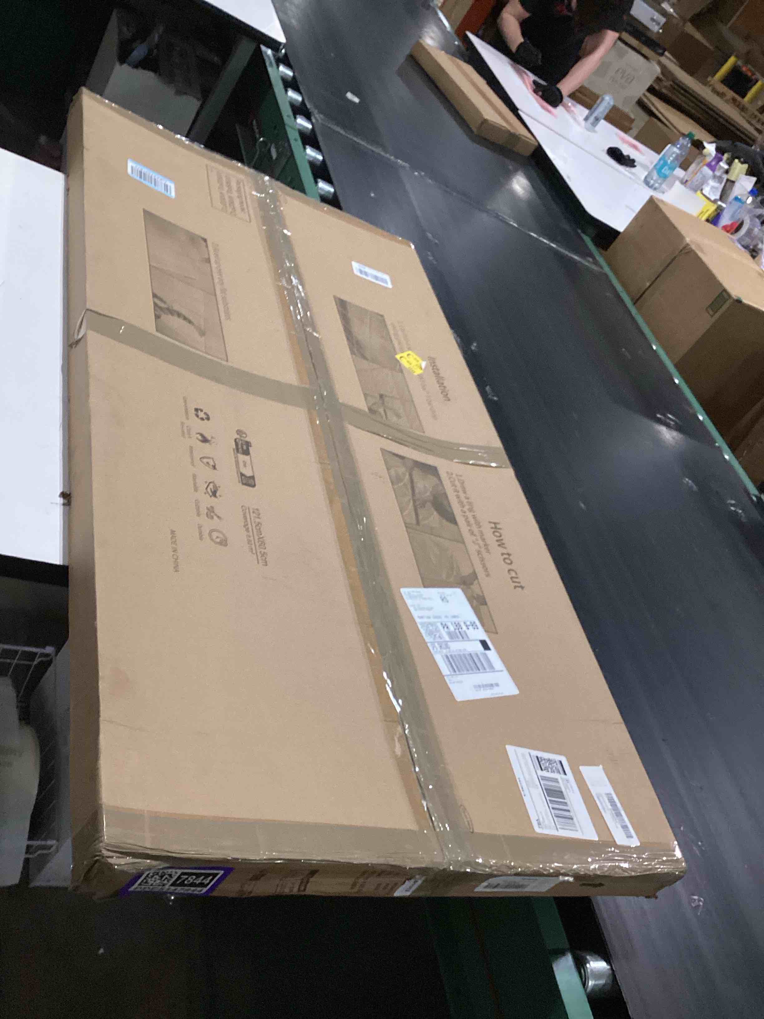 Condition photo showing Good Condition for art3d 2x4 ft drop ceiling tiles 12-pack, white, 3d wall panels with semi-cylinder design for interior wall decor, 24"x48" 24"x48" cylinder white