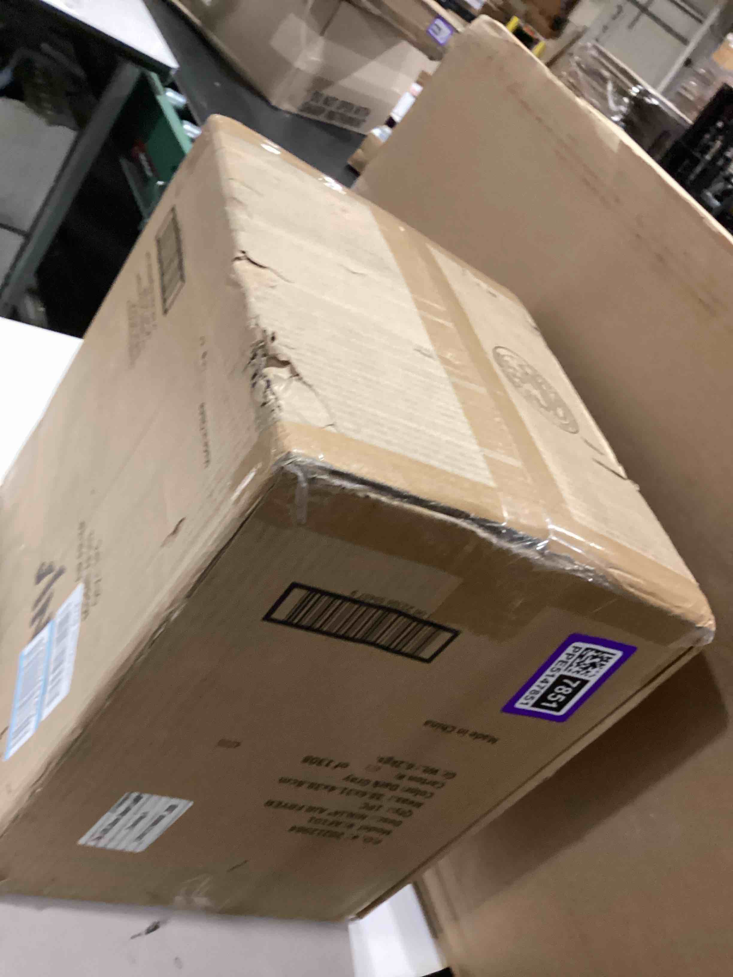 Condition photo showing Good Condition for ninja air fryer | 4 qt capacity | 4-in-1 roast, crisp, roast, reheats, & dehydrates | dishwasher safe parts | 105°f-400°f | includes 20 easy & healthy recipes | 1550 watt | grey | af101