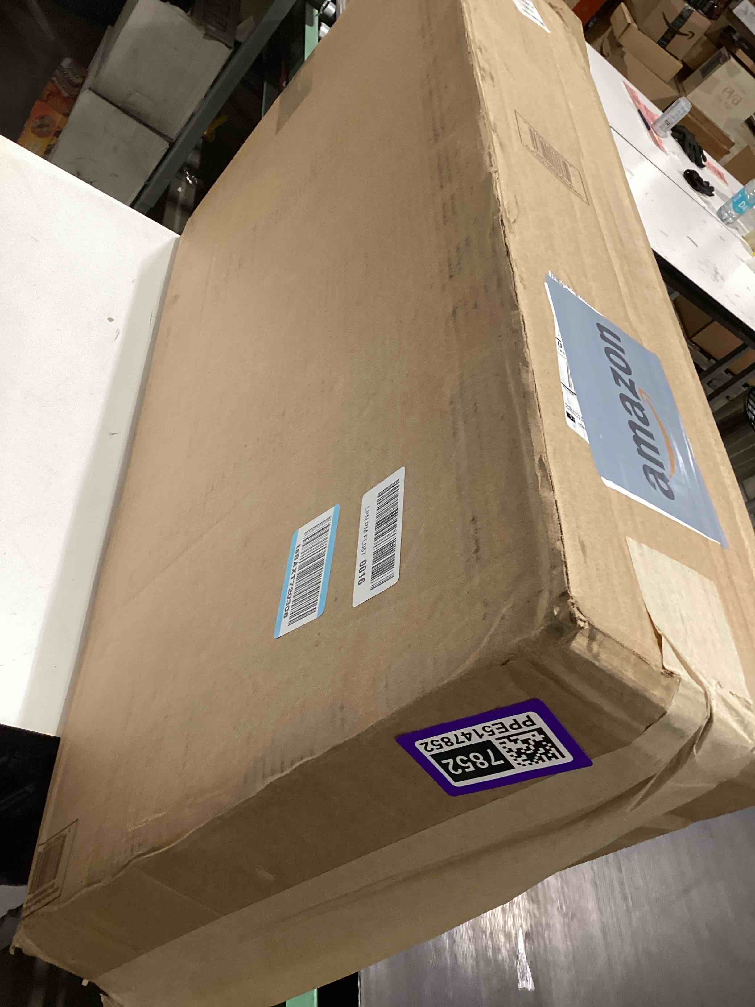 Condition photo showing Good Condition for amazon basics cardboard moving boxes for packing and shipping, large size, 20" x 20" x 15", brown, 12-pack large, 12-pack