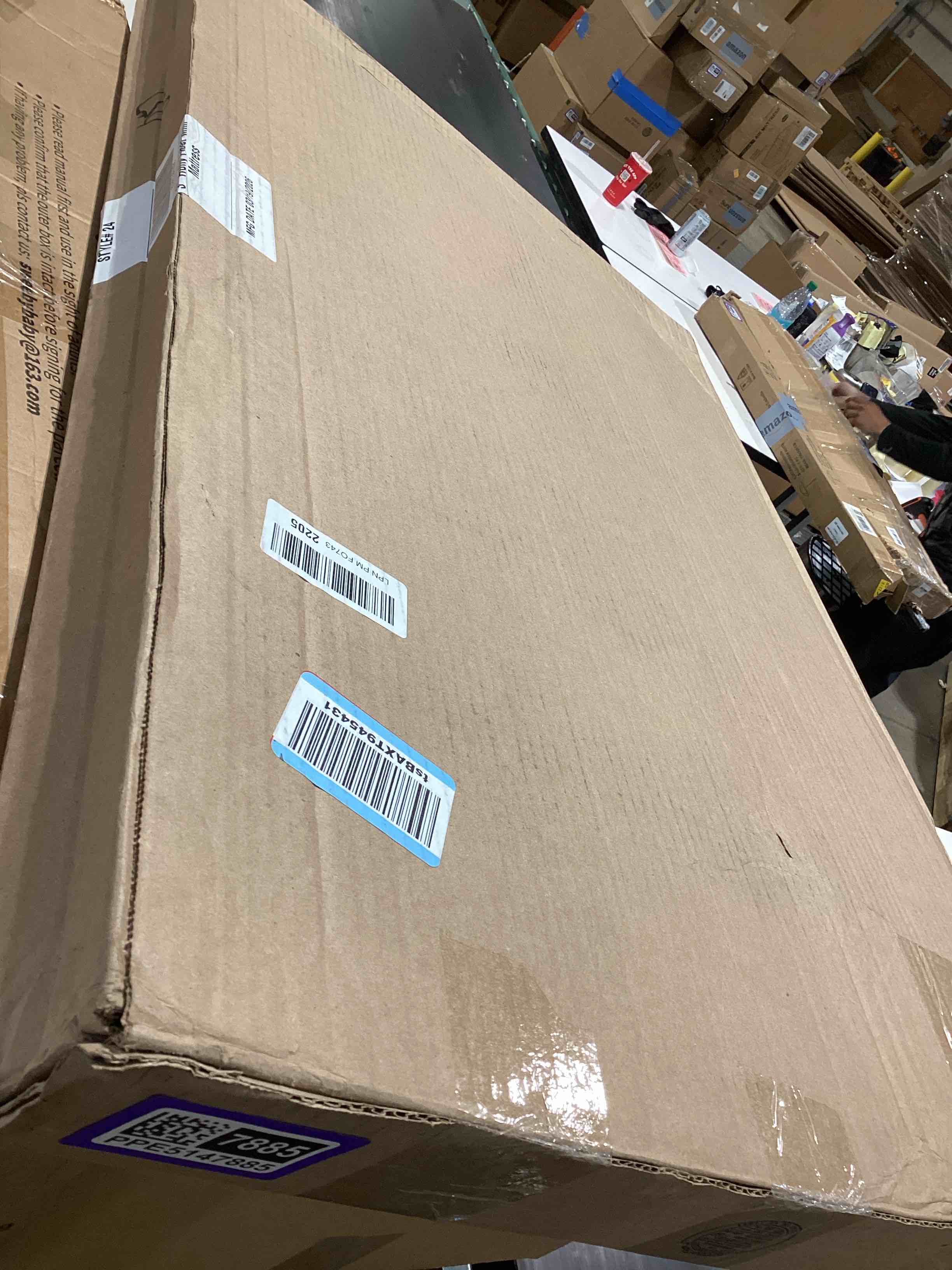 Condition photo showing Good Condition for dream on me holly 3” mini/portable crib mattress, greenguard gold & bsa certified, fits portable & mini cribs, lightweight fiber core, waterproof vinyl cover (38"x24"x3")