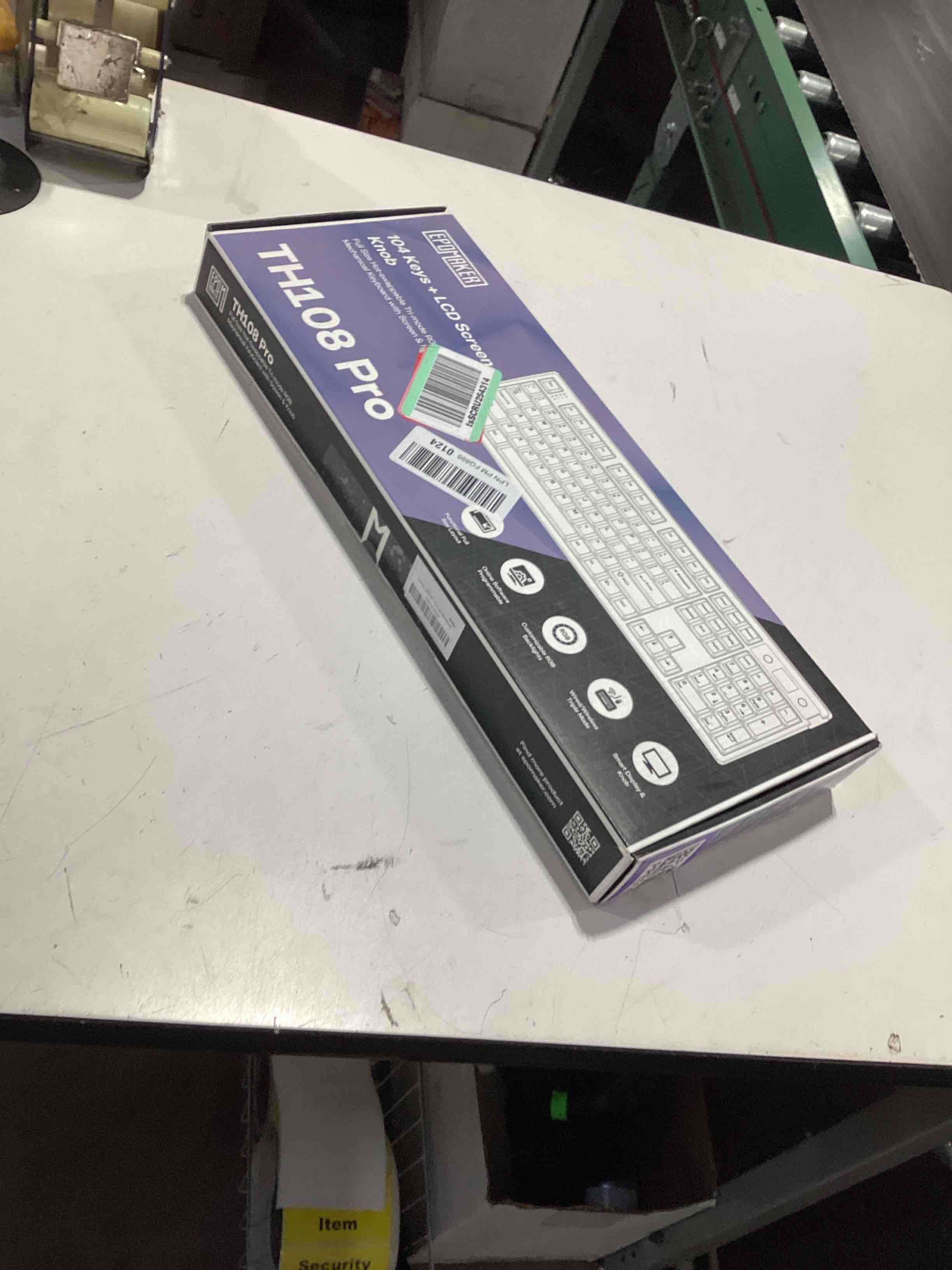 Condition photo showing Good Condition for epomaker th108 pro full size mechanical keyboard with screen & knob, wireless gaming keyboard with 10000mah, creamy gasket, hot swap, custom driver, rgb backlight (white, sea salt silent) white sea salt silent