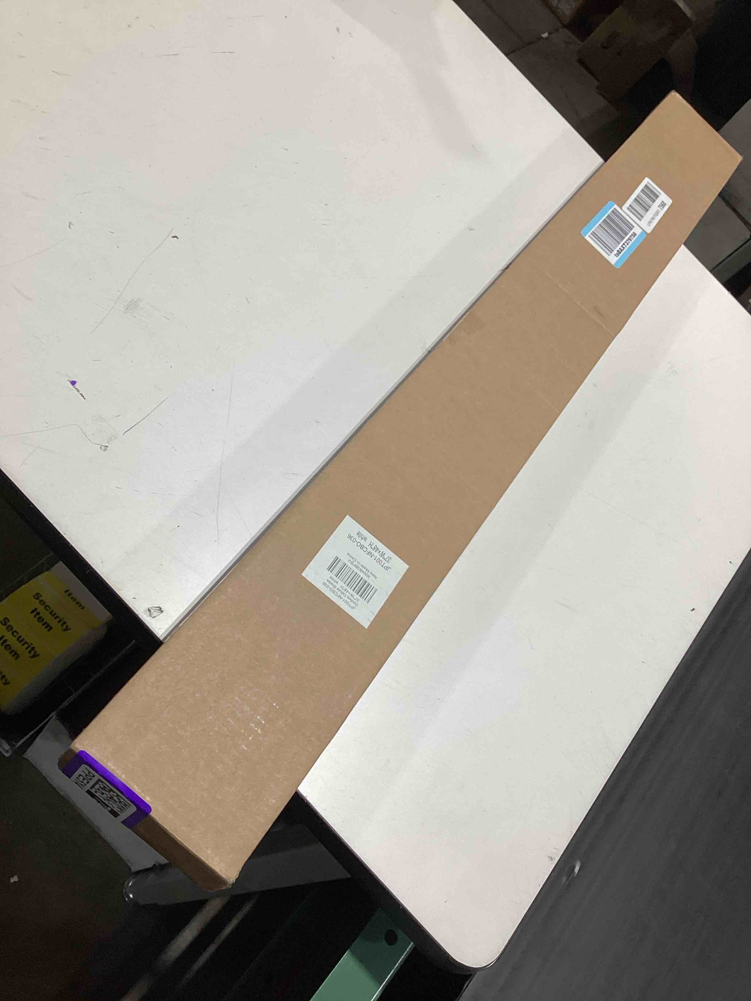 Condition photo showing Good Condition for lazblinds no tools no drill cordless cellular shades, blackout light blocking honeycomb shades for home, thermal insulation blinds for windows, 37" w x 48" h, white blackout-white 37" w x 48" h