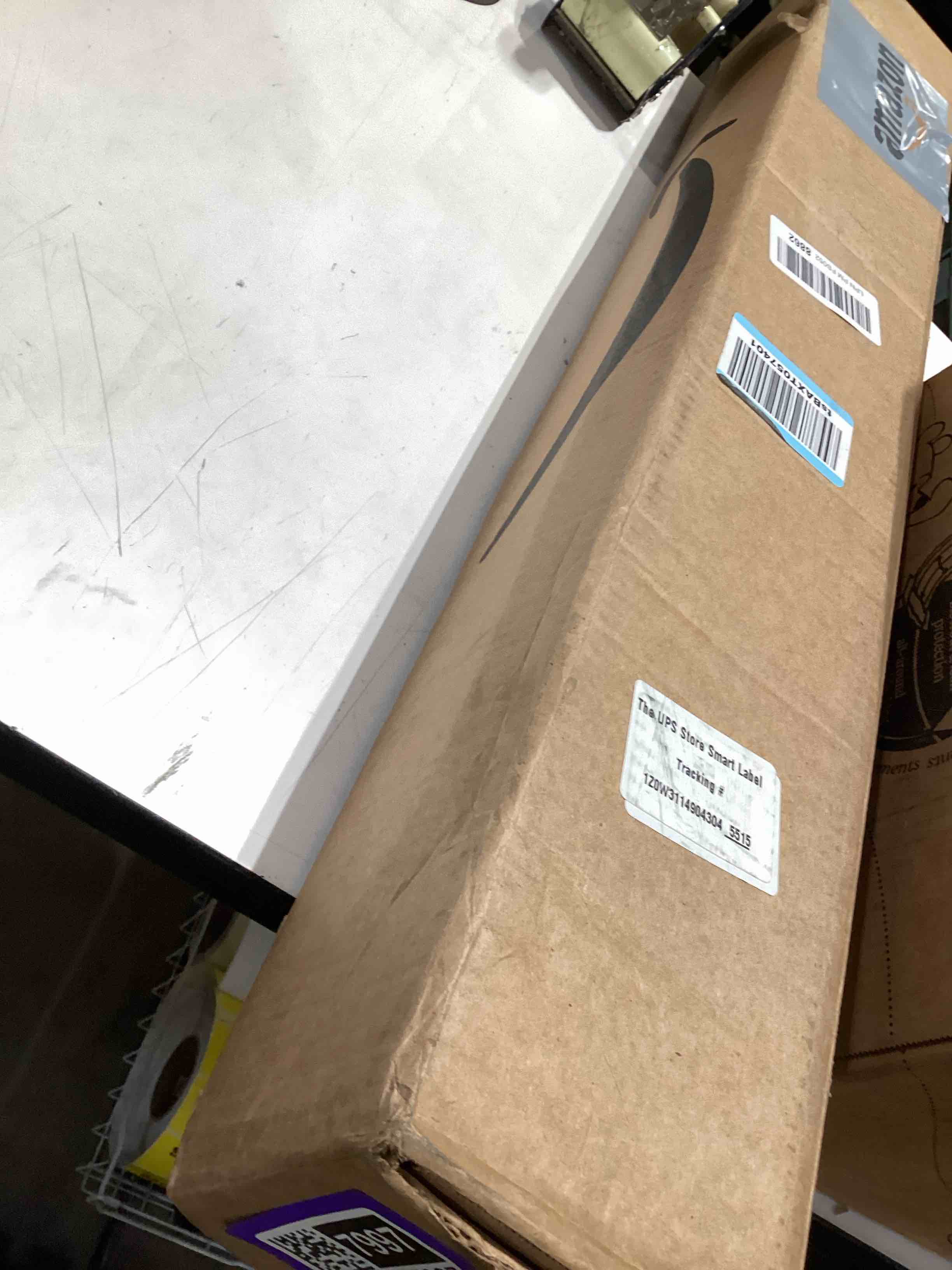 Condition photo showing Good Condition for rostikong 24 x 24 inch 1.5mm thick transparent desk pad mat square waterproof clear plastic table pad pvc vinyl tablecloth wood furniture table protector cover for dining kitchen coffee drink table 24 x 24 inch upgraded clear rectangle shape