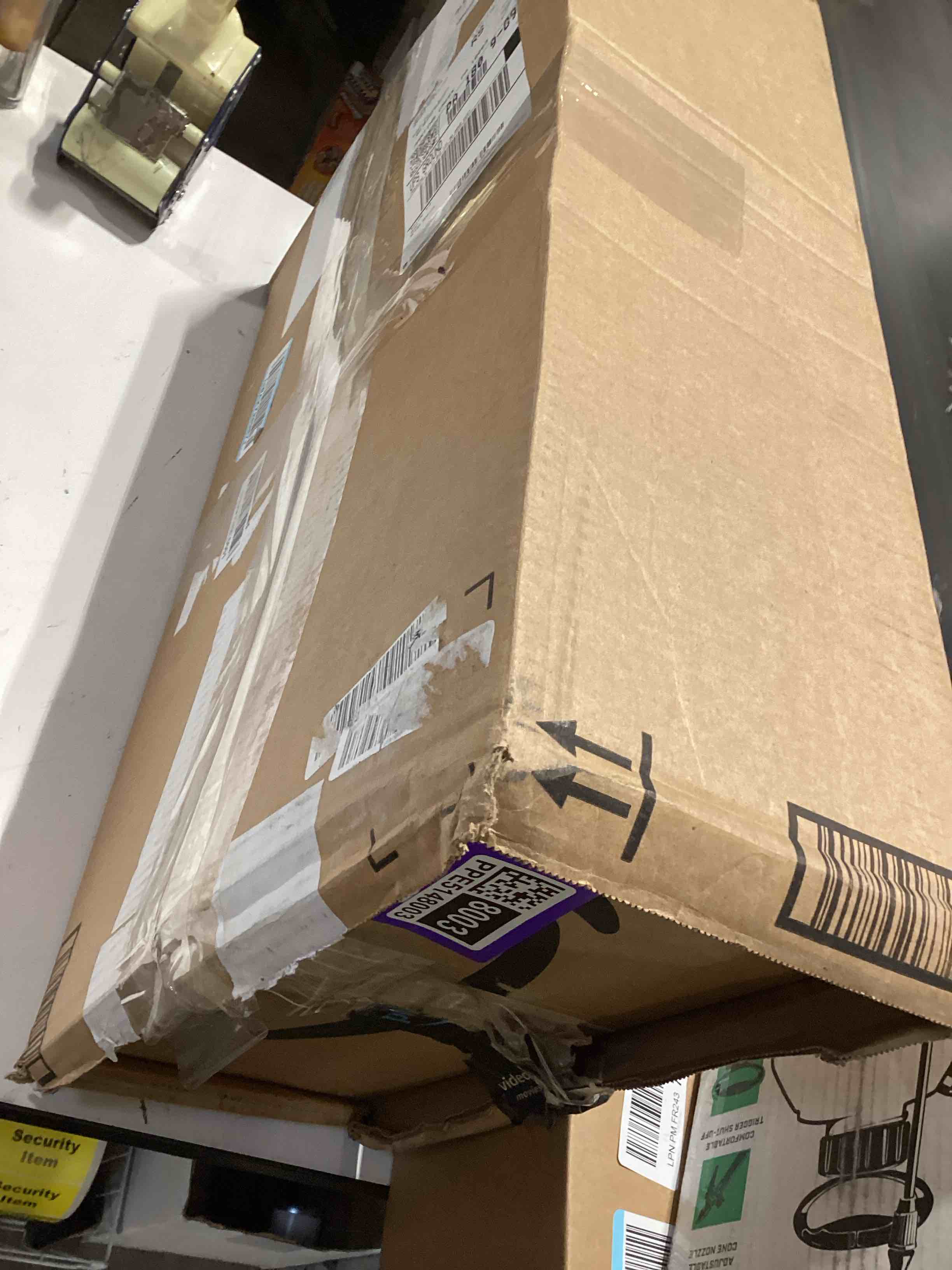 Condition photo showing Good Condition for open-top large high sides cat litter box with low entrance, suitable for small and elderly cats, anti-splash, 19.8” x15.6”x7.3” for indoor use (grey?moon gray?)