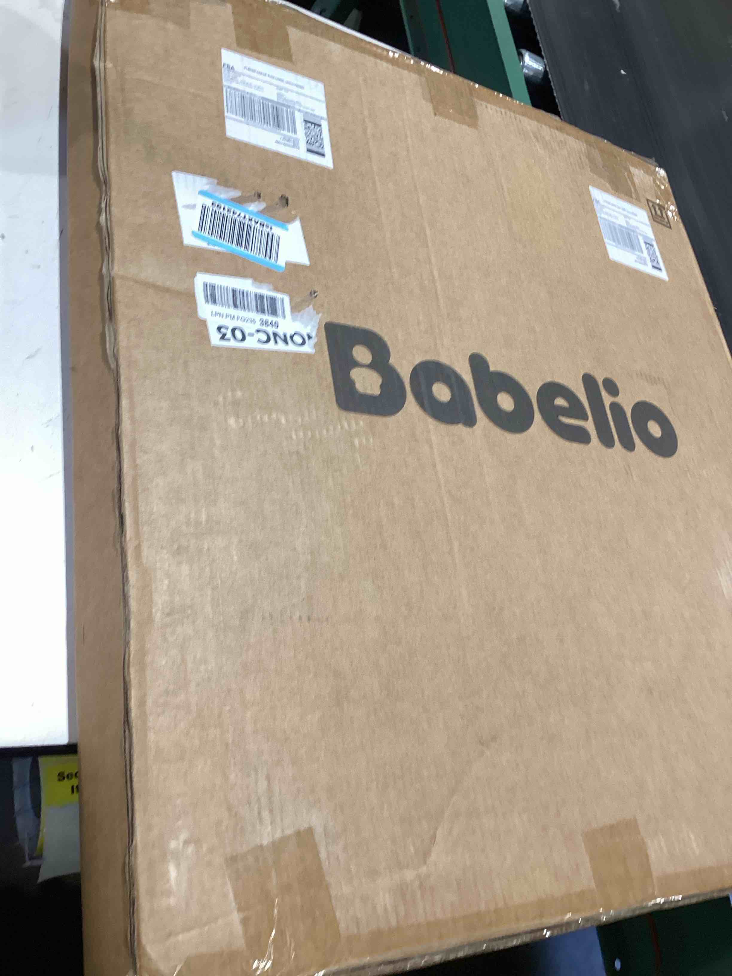 Condition photo showing Good Condition for babelio baby gate with adjustable cat door,29-43" auto close durable pet door for stairs,doorways and house,pressure mounted,easy install,effortless walk thru,white white 29-43" wide, 30" tall
