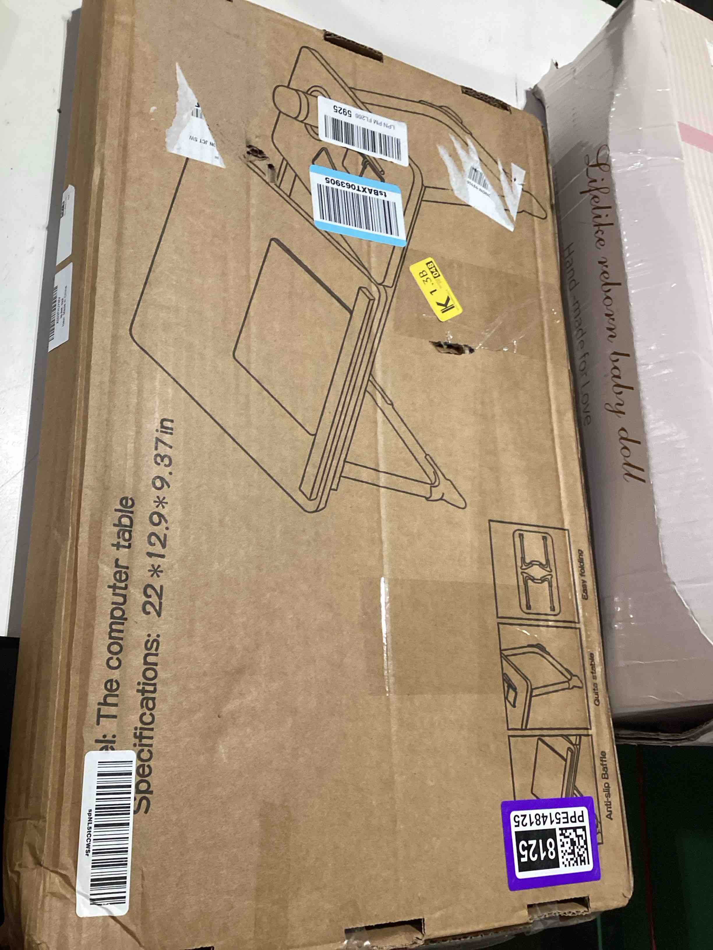 Condition photo showing Good Condition for laptop desk for bed couch,lap desk for laptop,portable laptop stand for desk,small adjustable laptop desk,foldable bed table for laptops and writing, bed tray table with cup holder(black)
