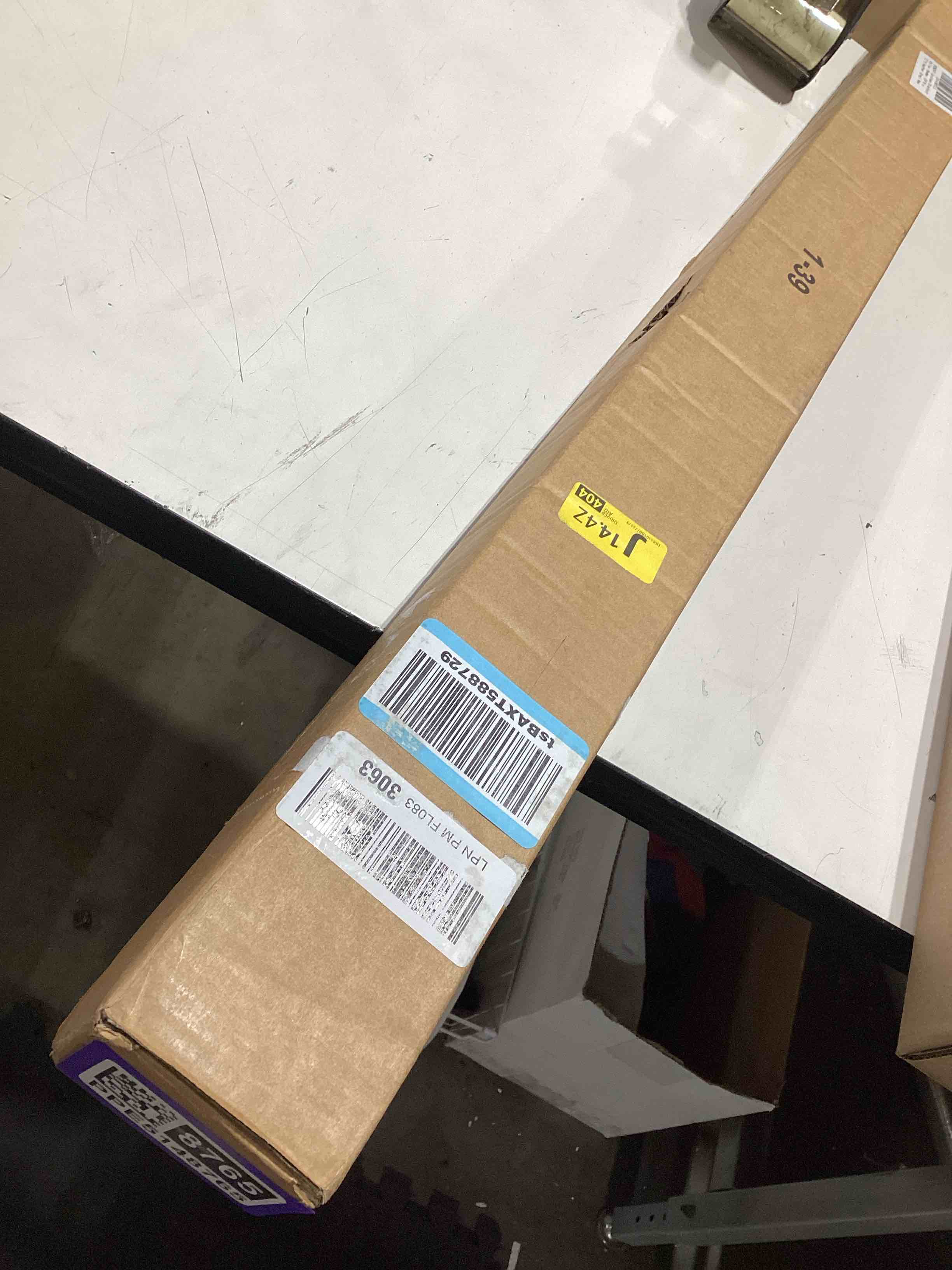 Condition photo showing Good Condition for sunoff blackout roller shades blinds cordless for windows pull down room darkening door blinds with thermal insulated easy to install for living room,bedroom,home,office,heather grey 39" w x 72" h 39"w x 72"h heather grey