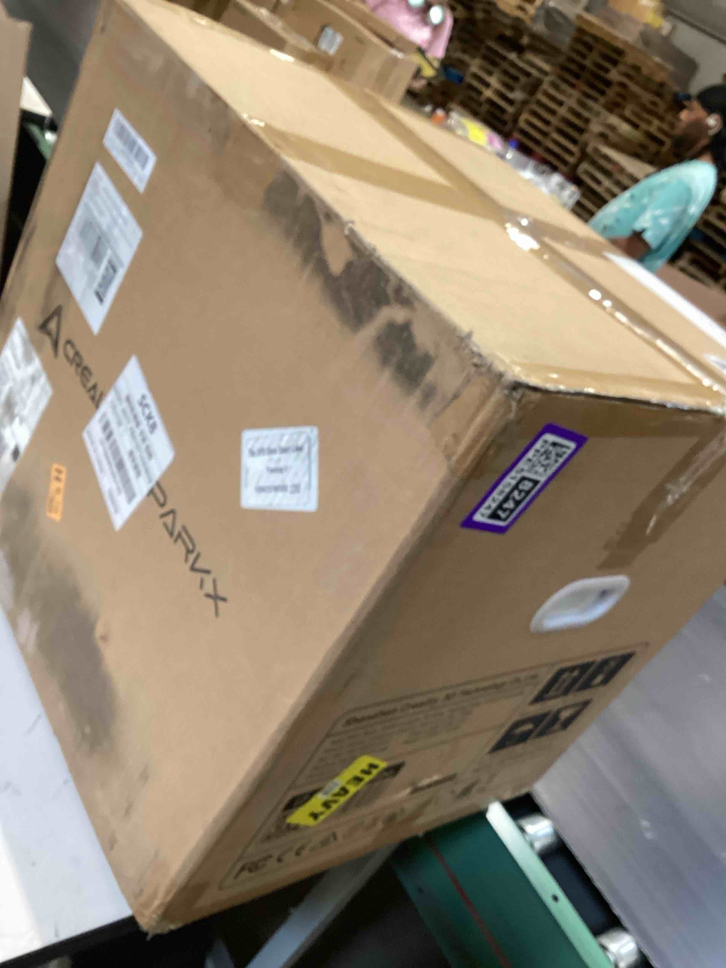 Condition photo showing As Is for creality sparkx i7 combo 3d printer, multi color with cfs lite ai photo to 3d printing 500mm/s high speed auto-leveling rgb light 95% pre-assemble essential parts low noise 10.24×10.24×10 inch
