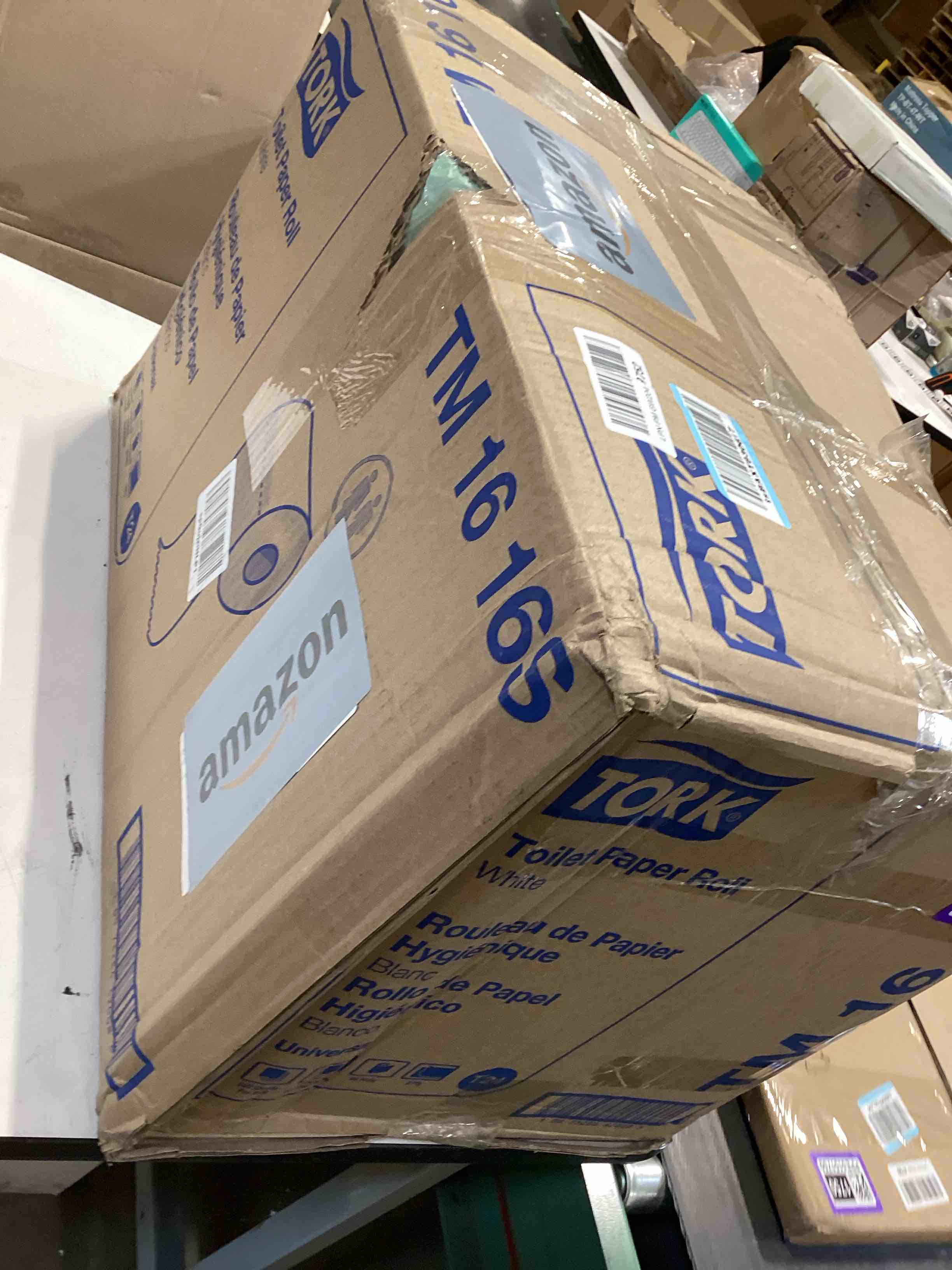 Condition photo showing Good Condition for tork septic safe toilet paper, white, 2-ply 100% recycled, eco-friendly, t24 compatible 96 rolls x 500 sheets (tm1616s)