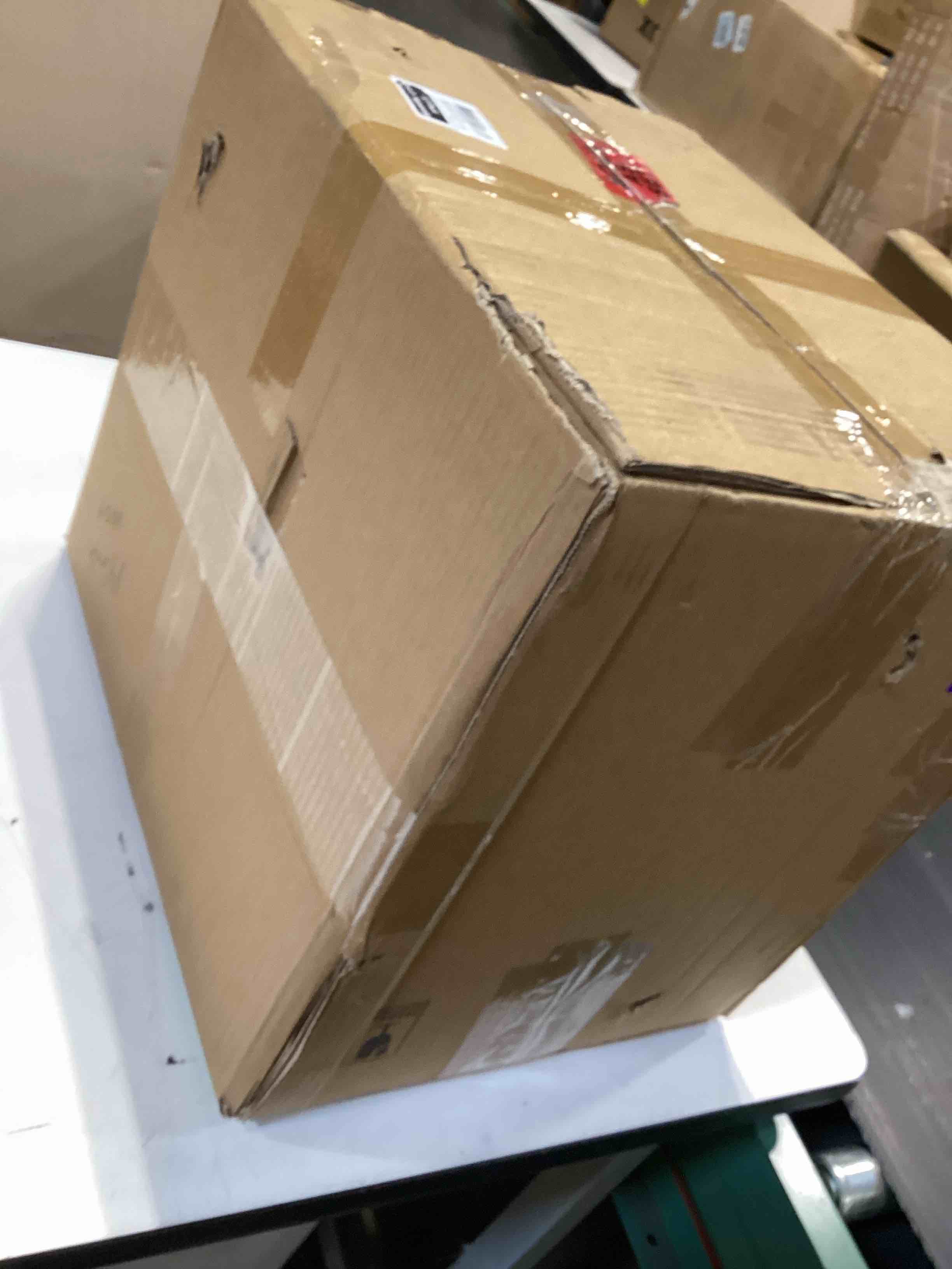 Condition photo showing As Is for 12 pack glass cylinder vases 14 inch tall clear flower vase for centerpieces, hurricane floating candle holder wedding decorations, floral vase bulk for table shelf party home deco (14 x 3.35 inch) 12 pack 3.35" w x 14" h