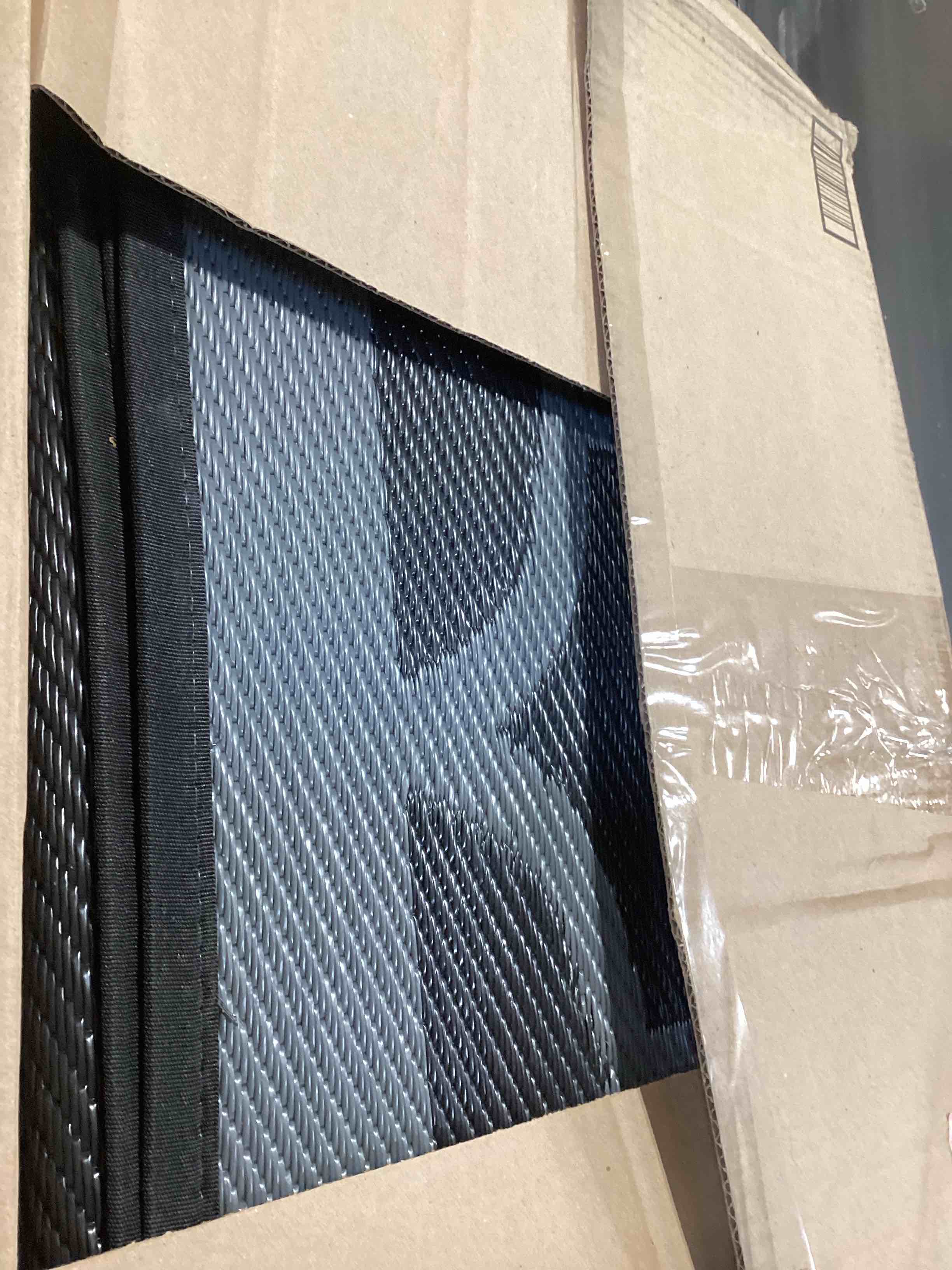 Condition photo showing Good Condition for similar to….genimo outdoor rug for patio clearance,5'x8' waterproof mat,reversible plastic camping rugs,rv,porch,deck,camper,balcony,backyard,black & gray black&gray 5' x 8' (rectangular)