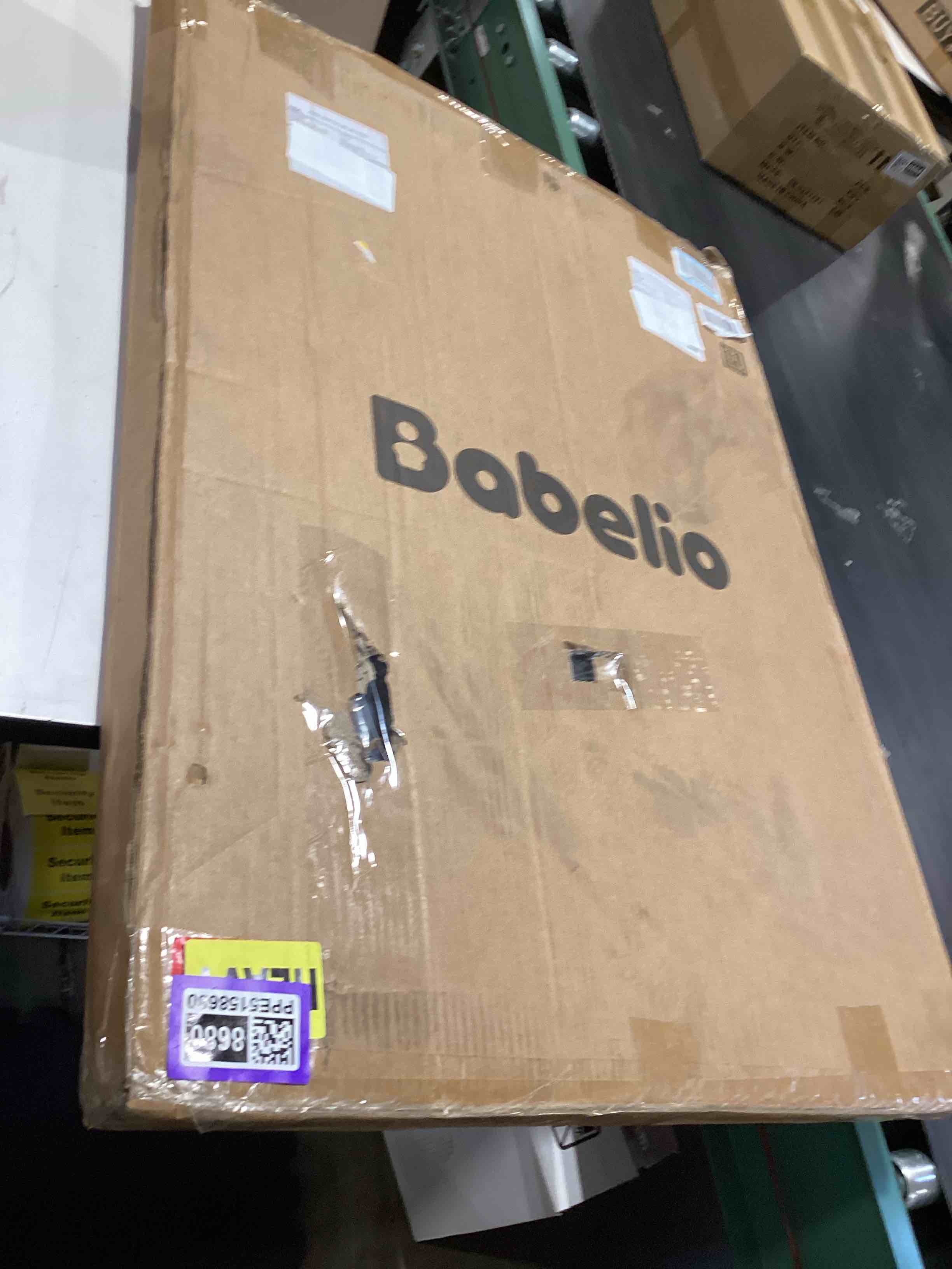 Condition photo showing Good Condition for babelio 36" tall baby gate, 29-48" auto-close and pressure mounted baby gate for stairs, doorways, hallway, pressguard p7, easy walk thru pet gate, black black 36"tall 29"-48" wide