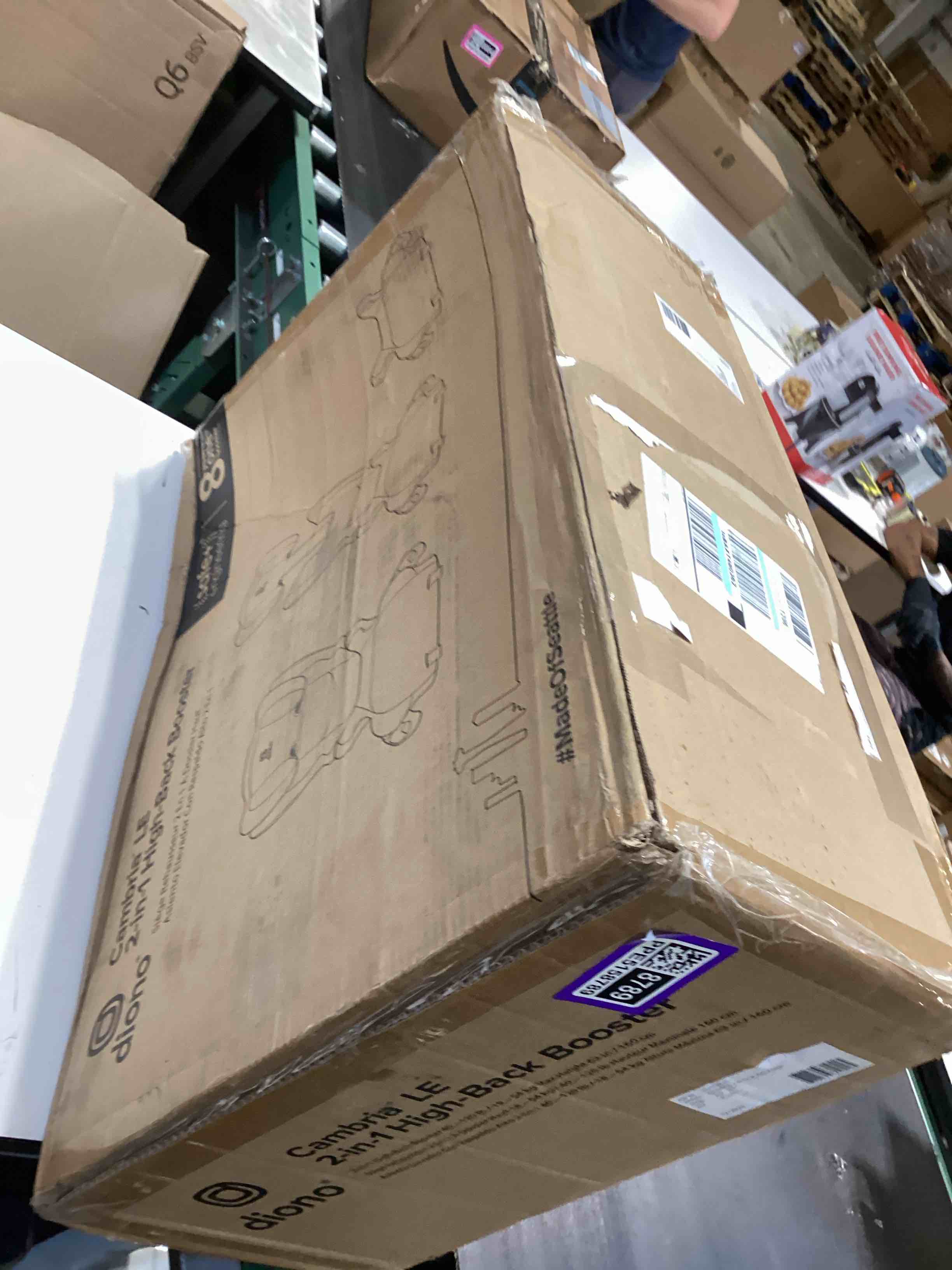 Condition photo showing Good Condition for diono cambria 2 xl, dual latch connectors, 2-in-1 belt positioning booster seat, high-back to backless booster, space and room to grow, 7 headrest positions, 8 years 1 booster seat, pink