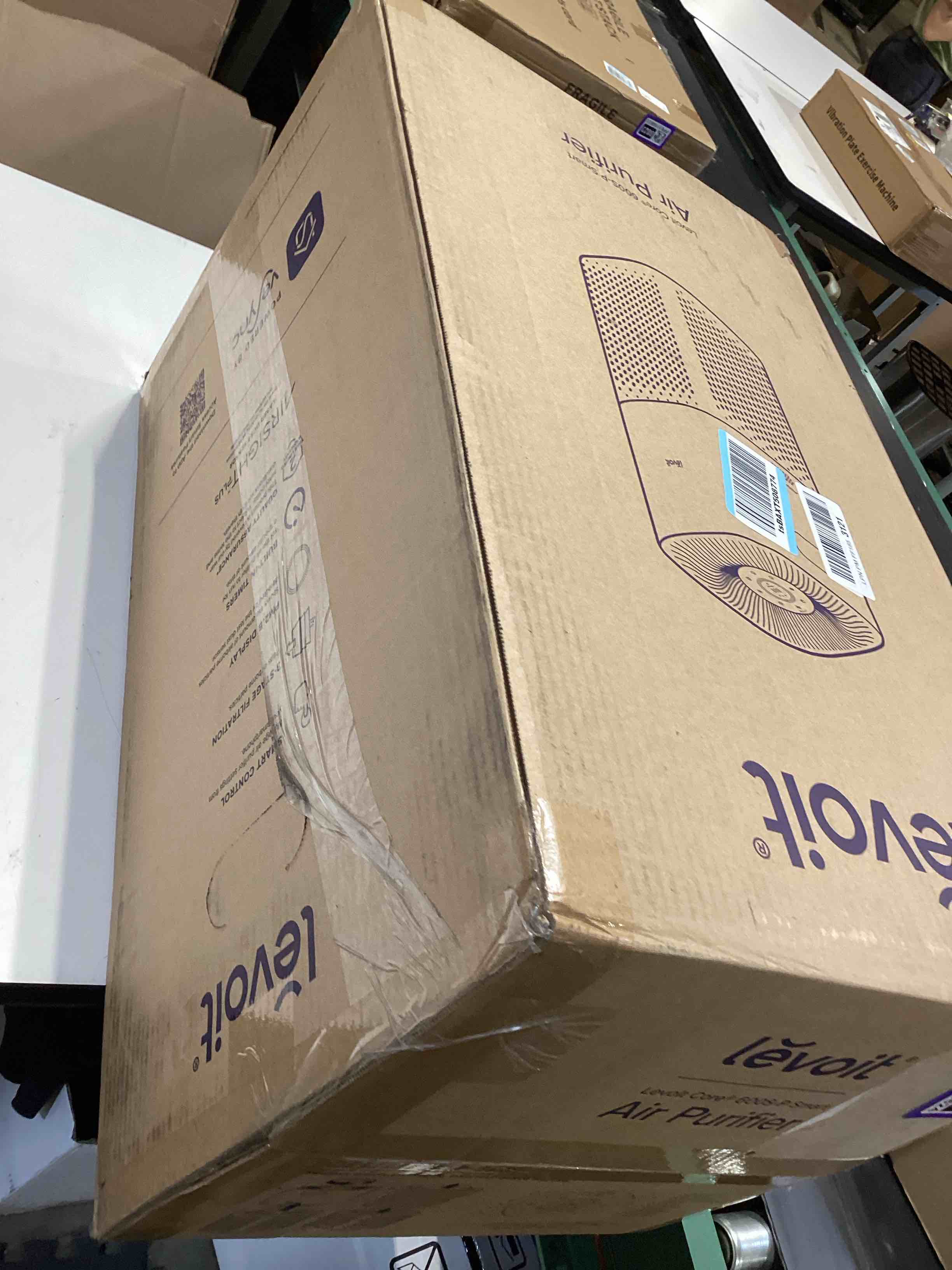 Condition photo showing As Is for levoit air purifiers for home large room up to 2933 ft² with hepa sleep mode, aham verifide, smart wifi, pm2.5 monitor, 3-in-1 filter for smoke, pet allergies, dust, alexa control, core 600s-p, white core 600s-p white