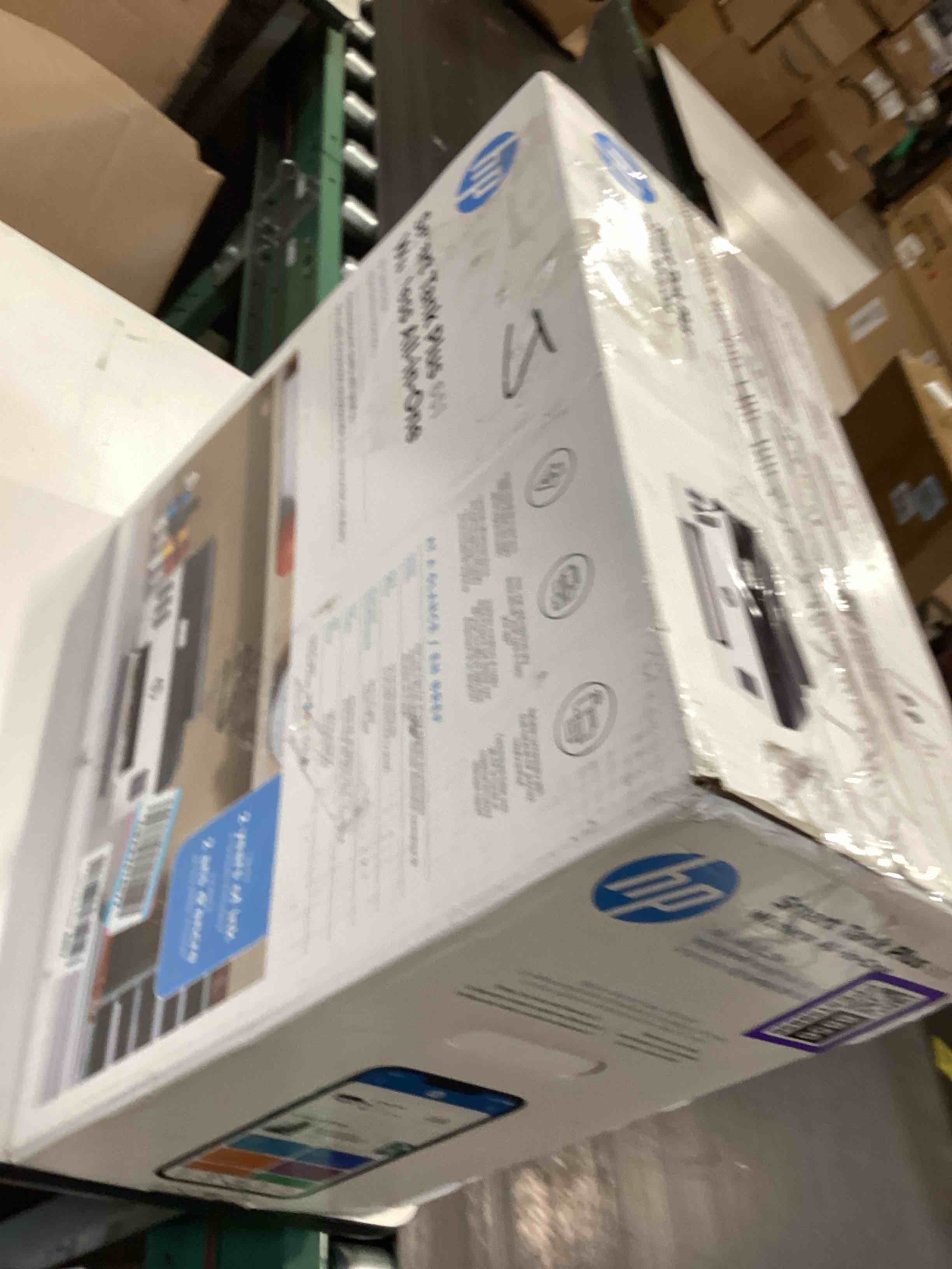 Condition photo showing As Is for hp smart tank plus 651 wireless all-in-one printer, ink tank printer-for-home use, 2 years of ink included auto document feeder, mobile print, scan, copy, fax, an ecotank alternative (7xv38a) white with black top