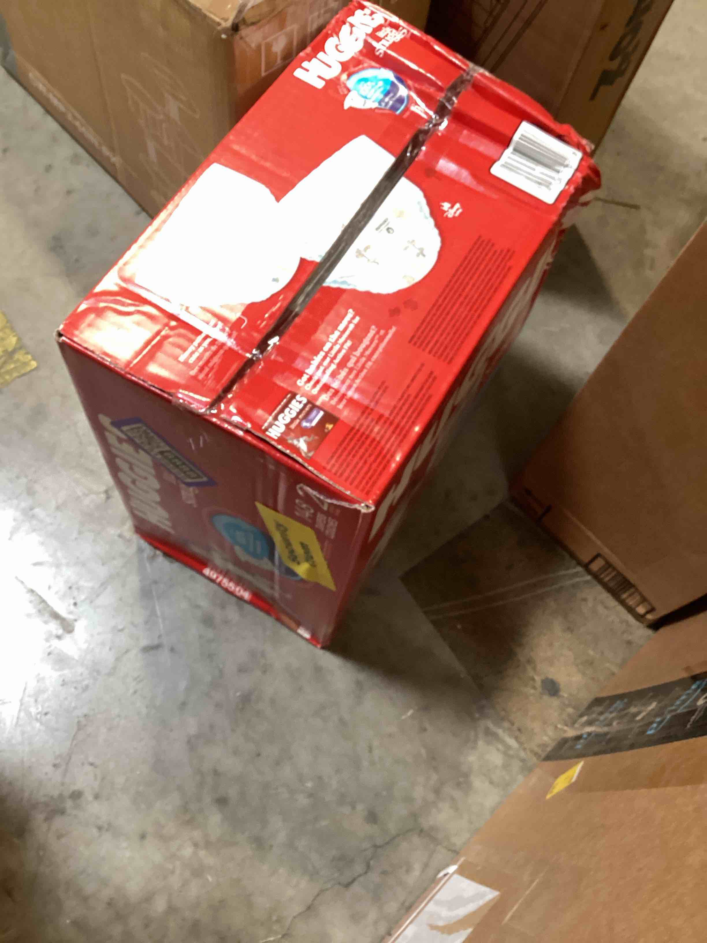 Condition photo showing Good Condition for huggies size 2 diapers, little snugglers baby diapers, size 2 (12-18 lbs), 148 count, packaging may vary size 2 148